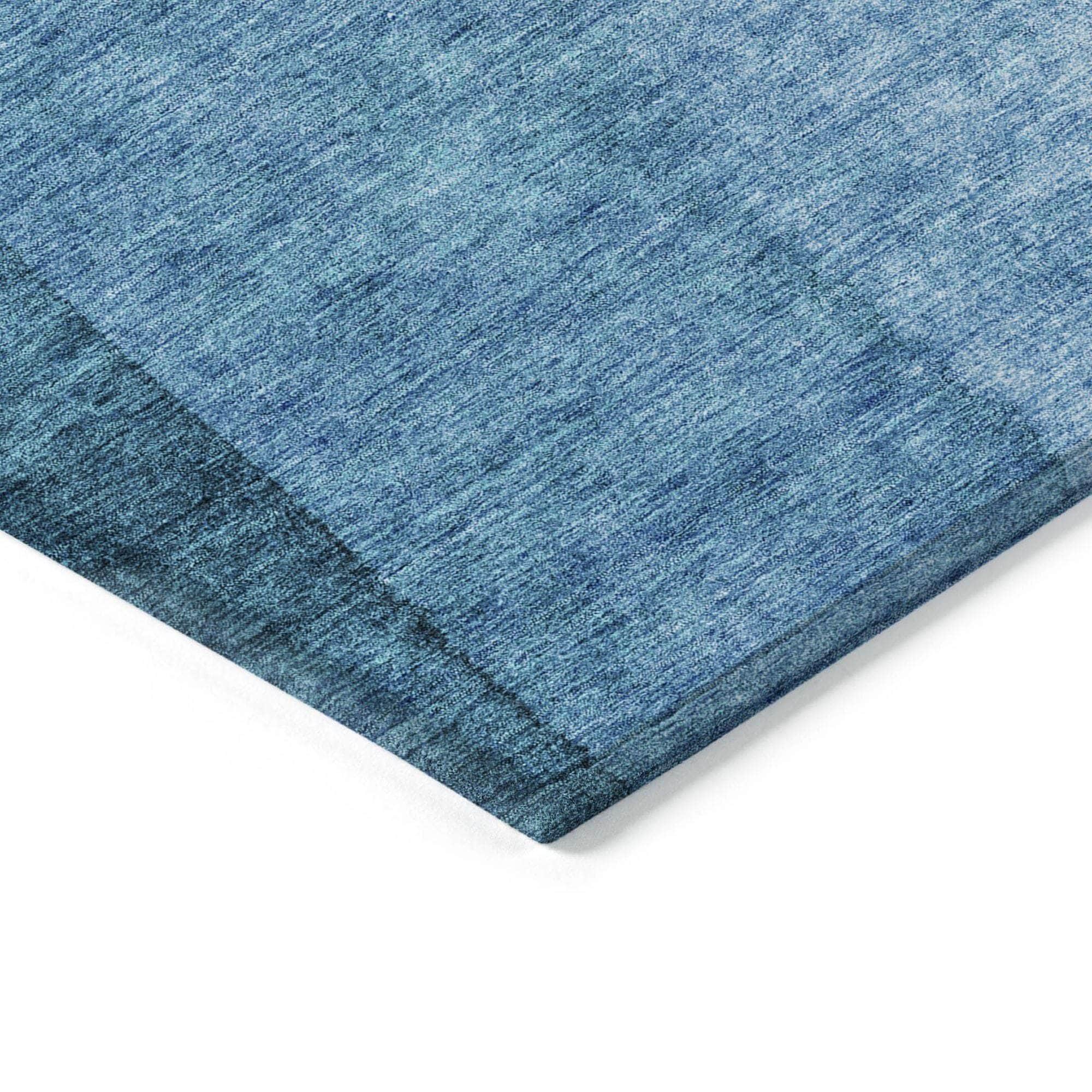 Machine Made ACN625 Teal Rugs