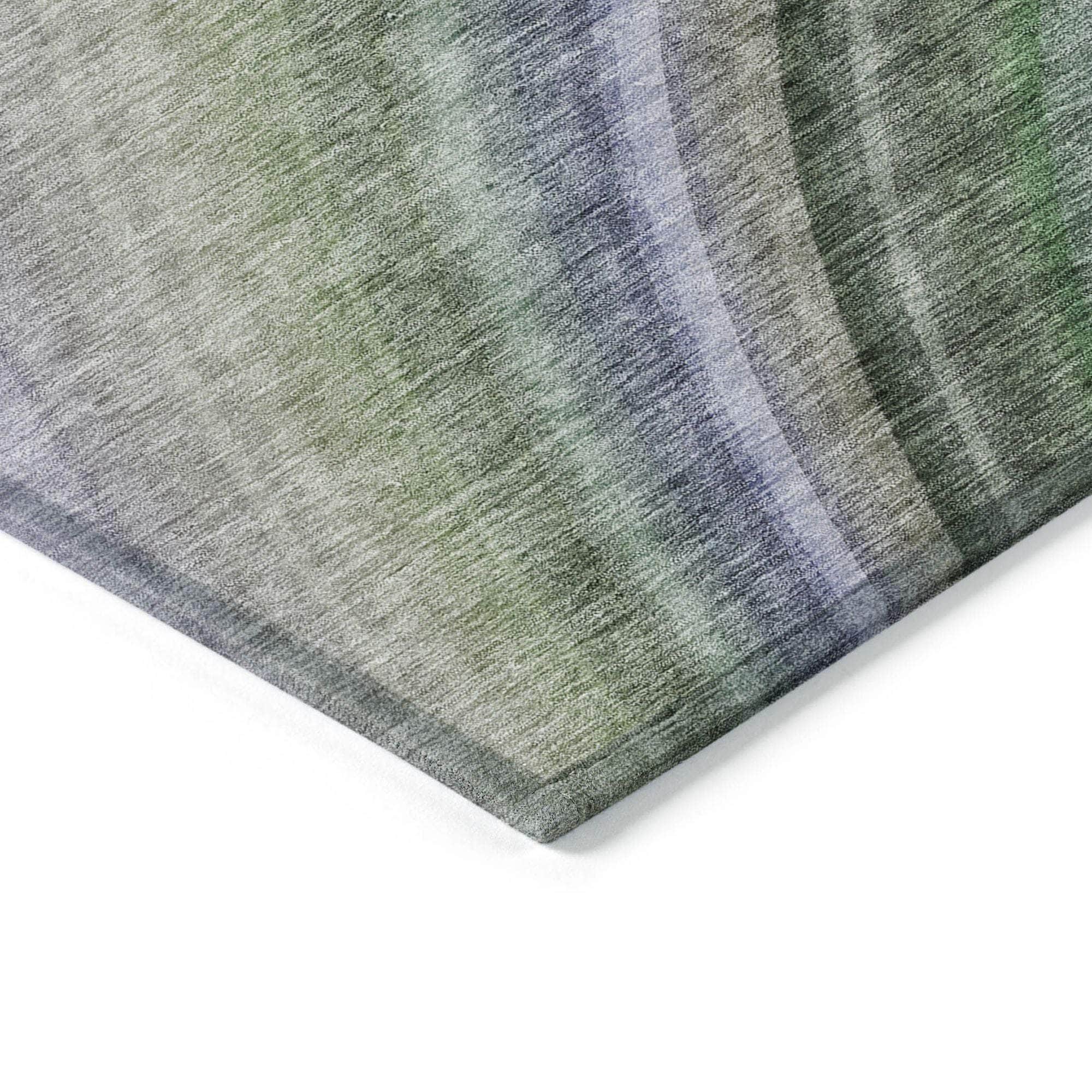 Machine Made ACN584 Teal Rugs