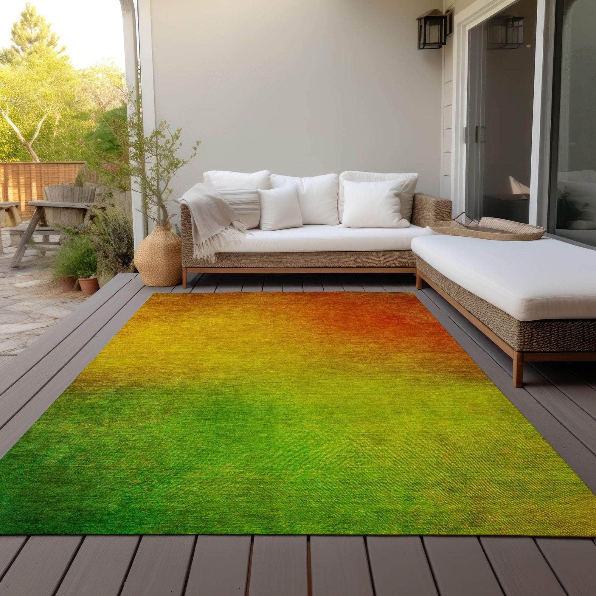 Machine Made ACN583 Terracotta Orange Rugs