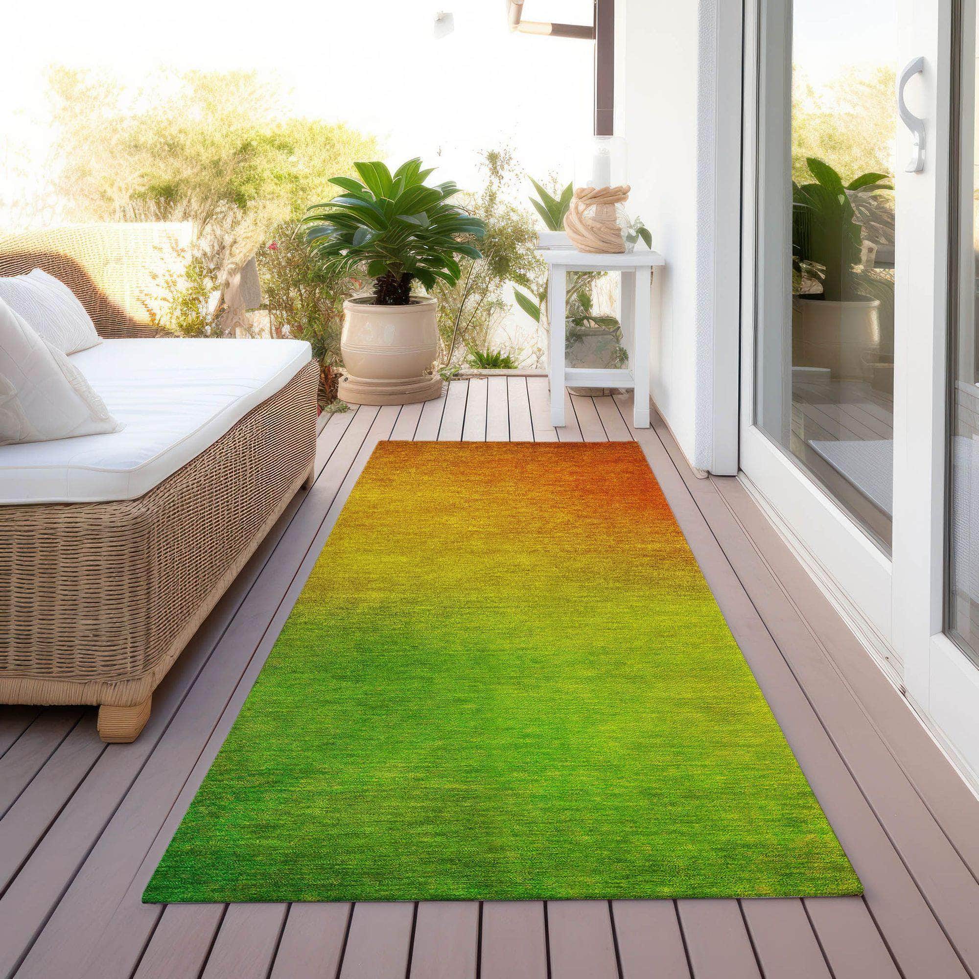 Machine Made ACN583 Terracotta Orange Rugs