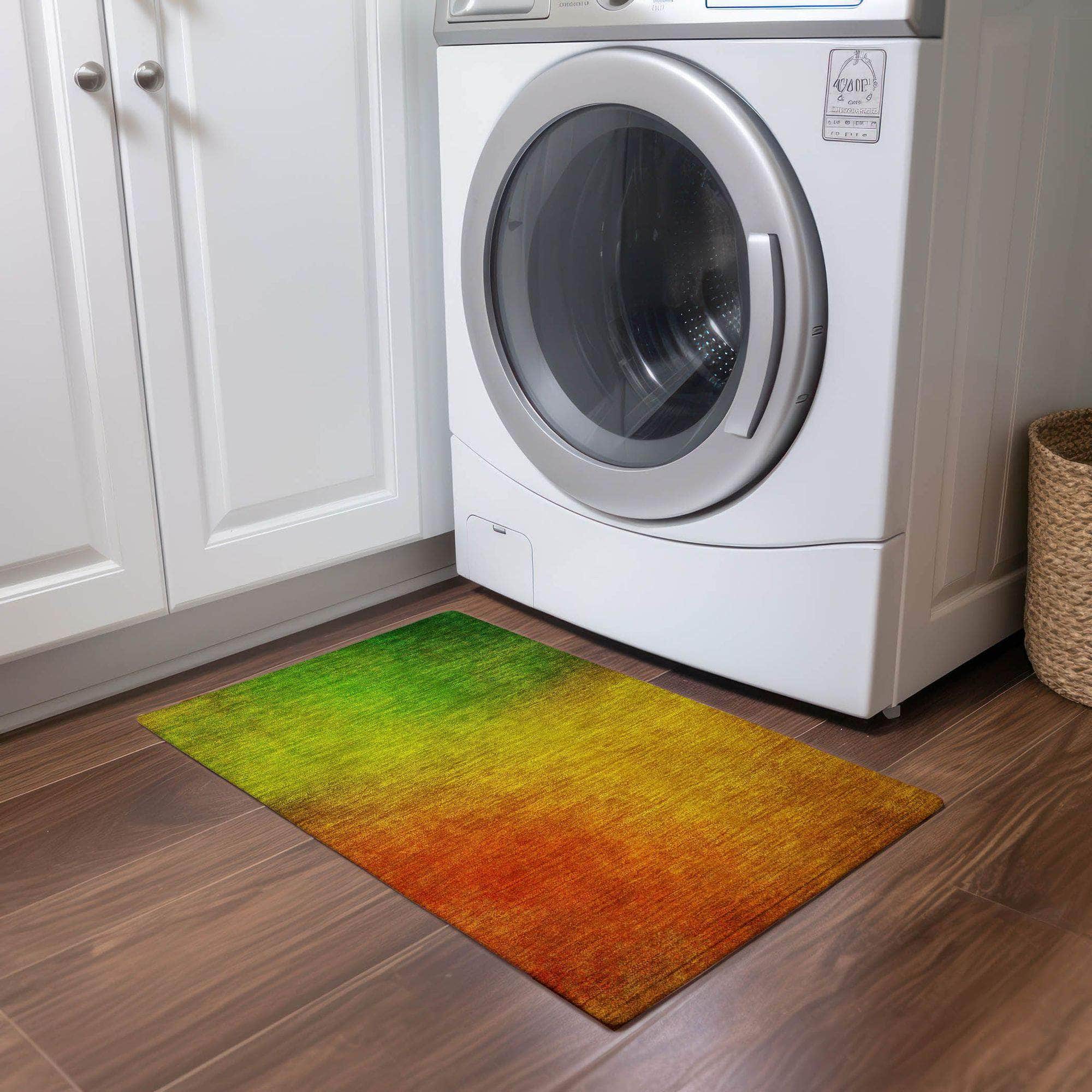 Machine Made ACN583 Terracotta Orange Rugs