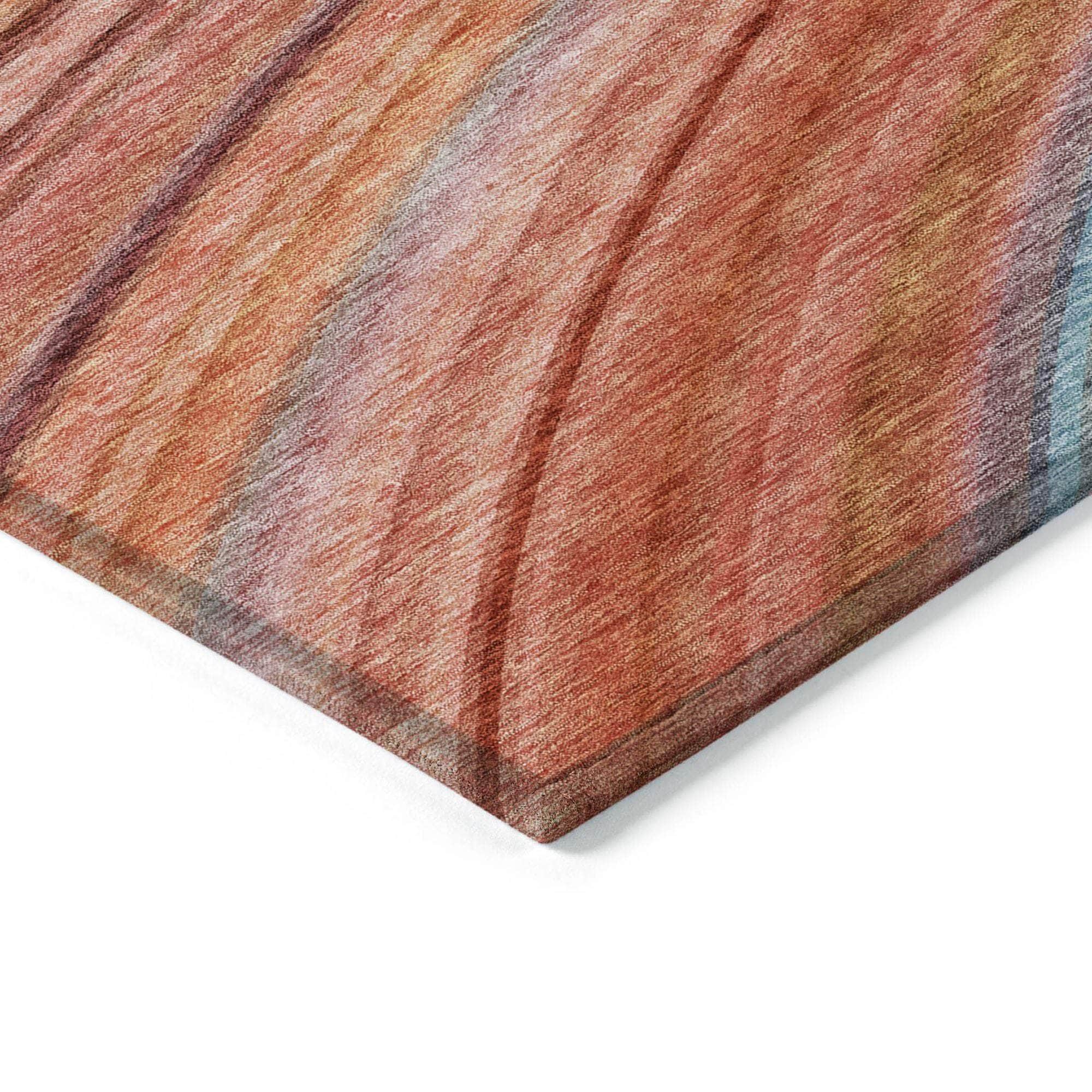 Machine Made ACN585 Terracotta Orange Rugs