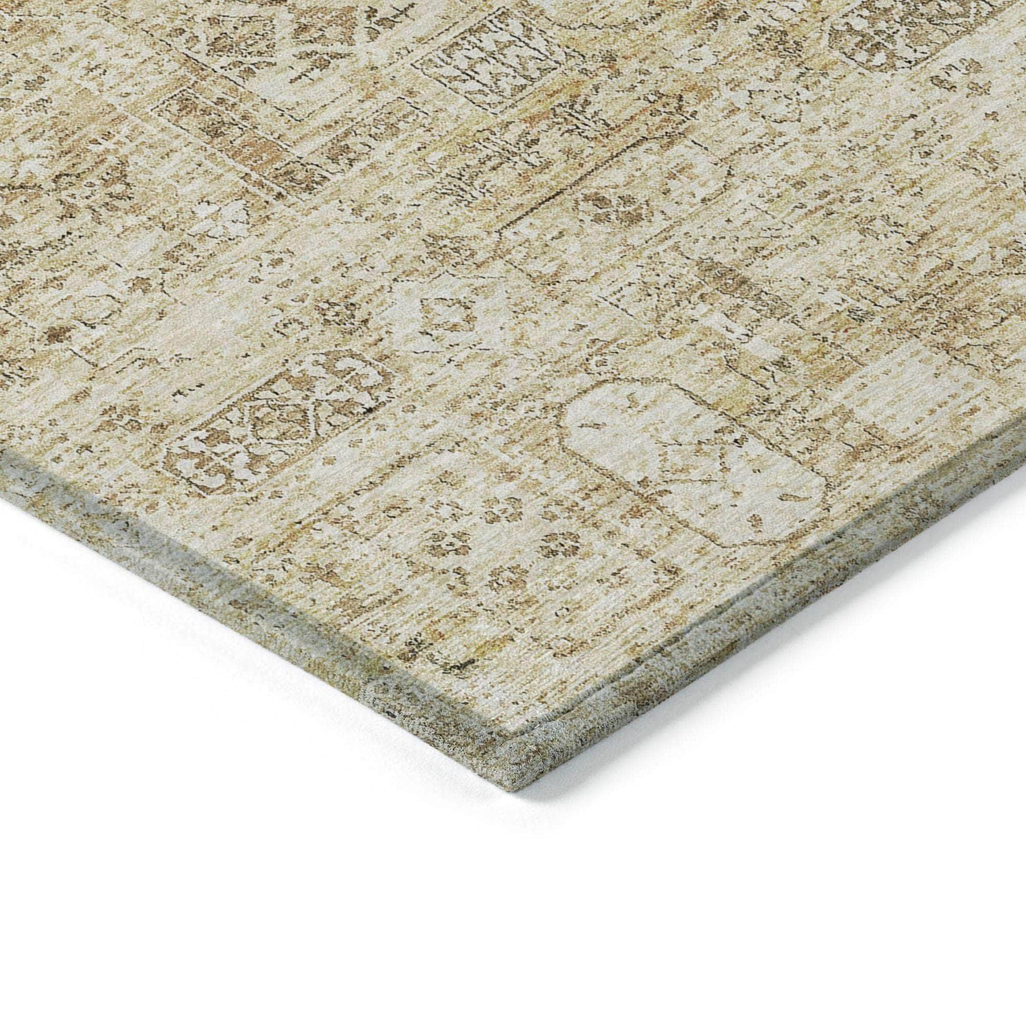 Machine Made ACN611 Wheat Gold Rugs
