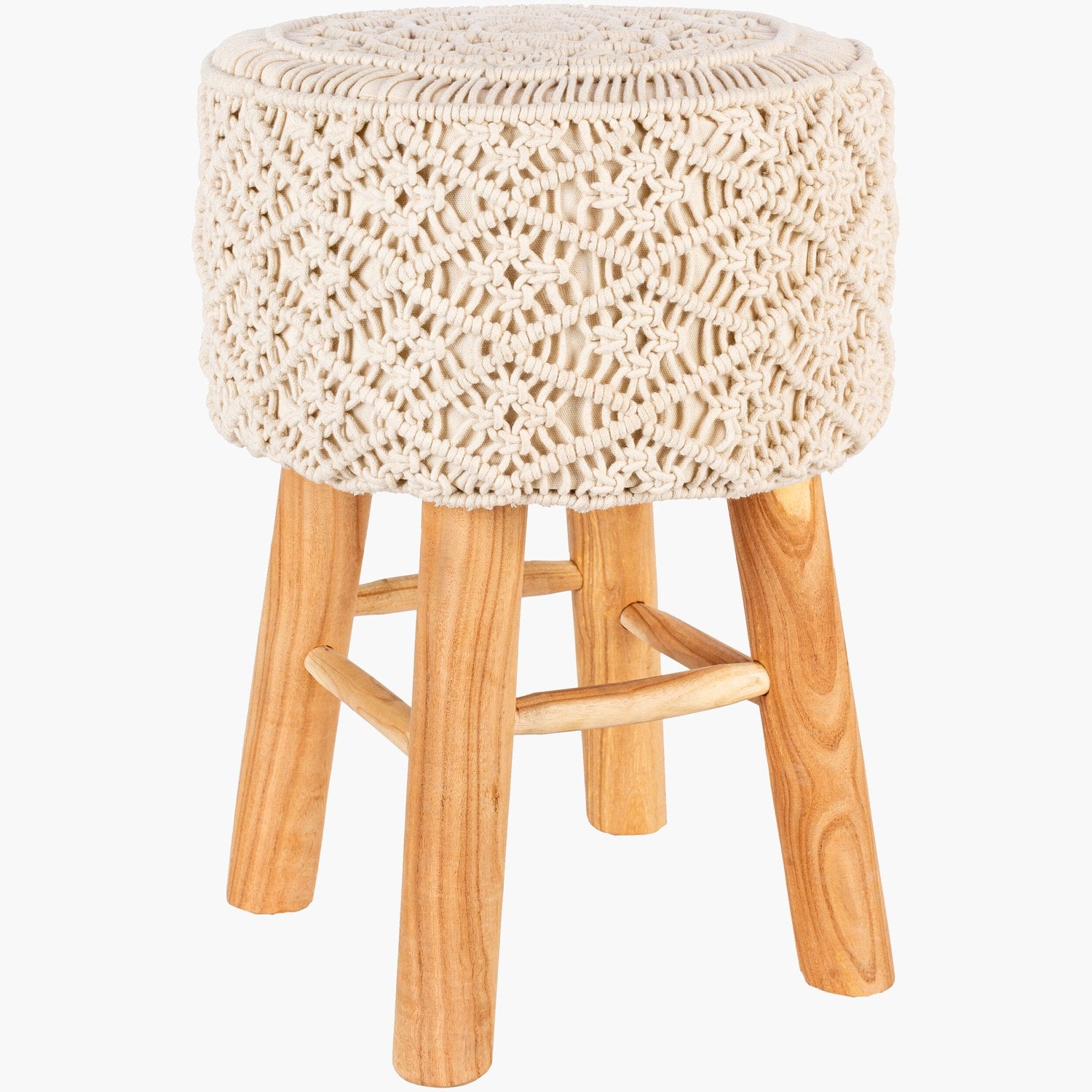 Mandala Ottoman in Beige 003
