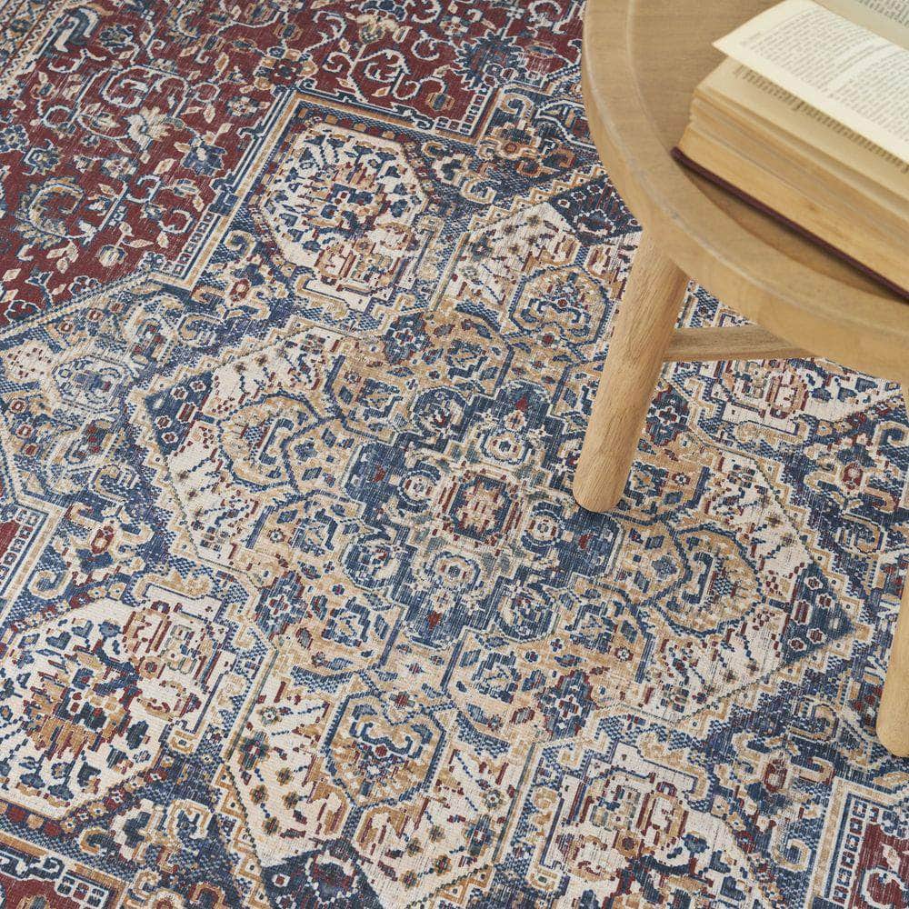 Vintage Home VNH01 Red Blue Rug #color_red blue