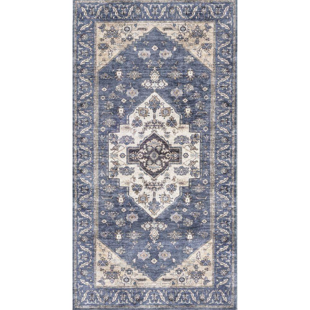 Brilliance Machine Washable WSB03 Denim Rug #color_denim