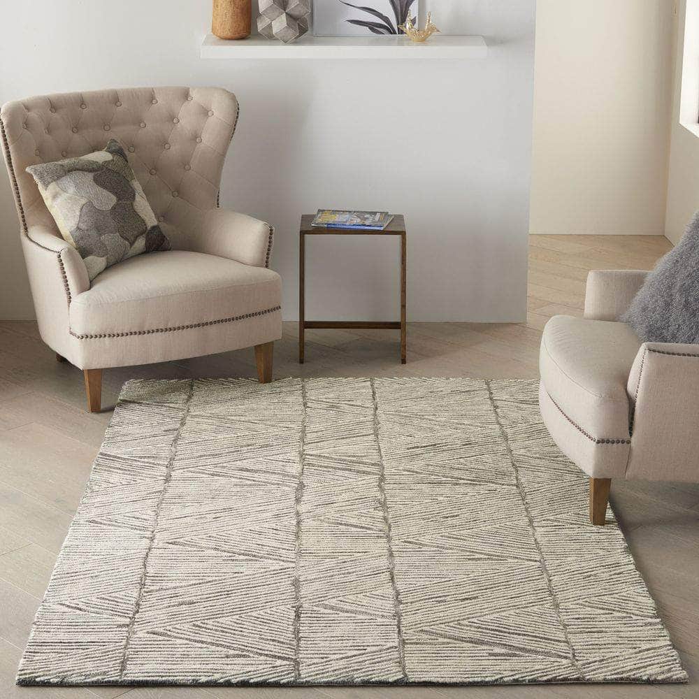 Vail VAI01 White Blue Rugs #color_white blue