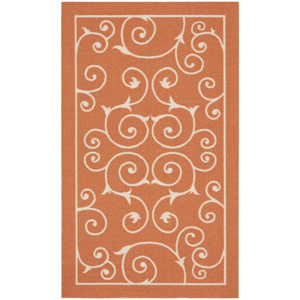 Home & Garden RS019 Orange Rugs #color_orange