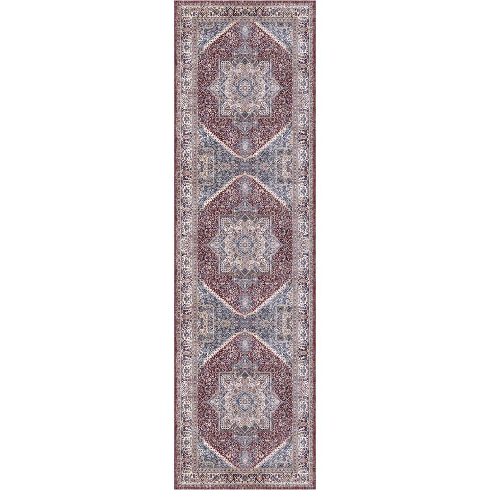 Vintage Home VNH01 Red Blue Rug #color_red blue