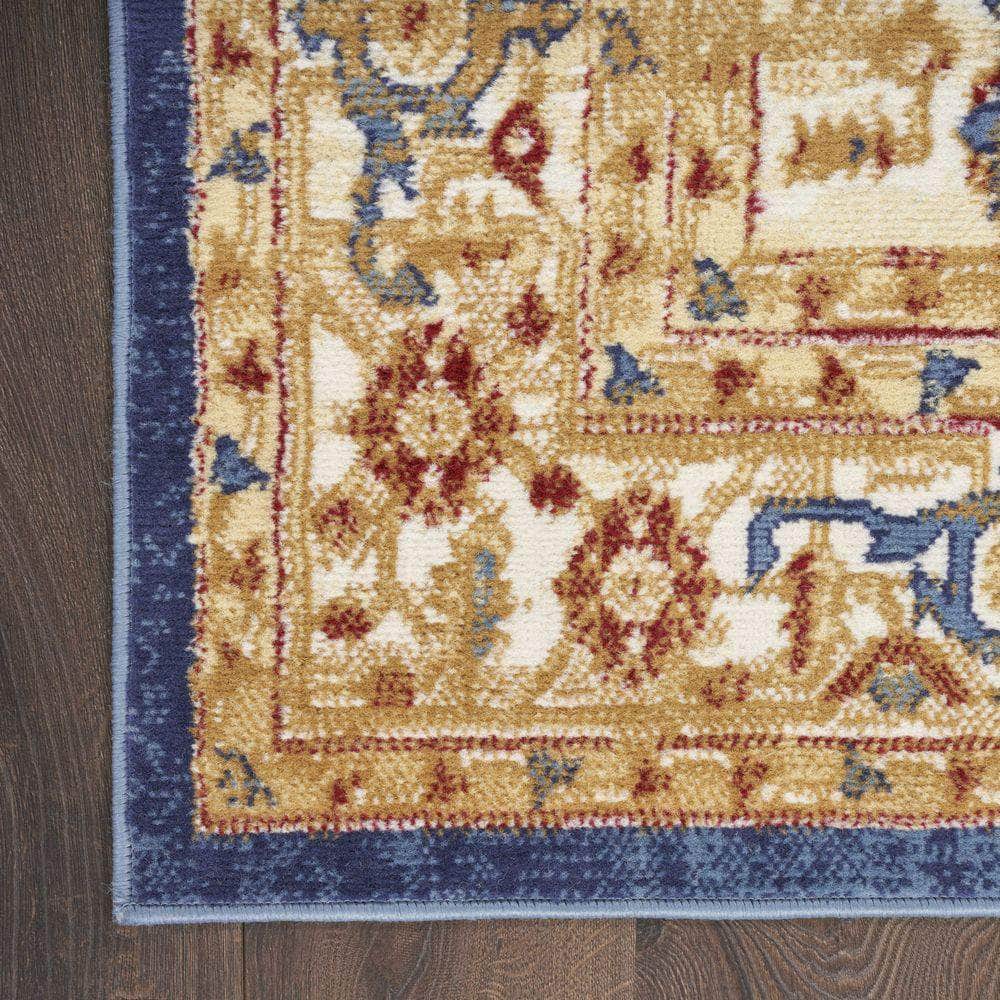Grafix GRF43 Navy Gold Rug #color_navy gold