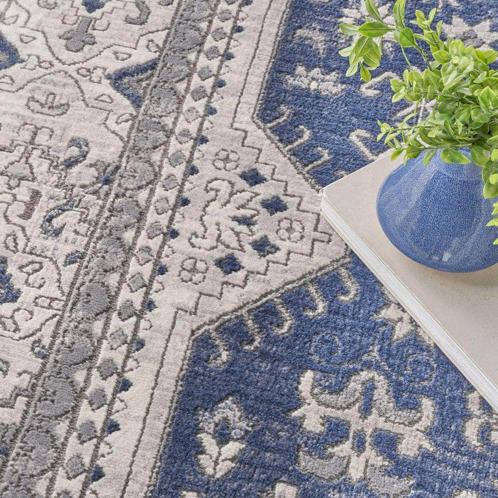Series 4 SR403 Grey/Navy Rug #color_grey/navy