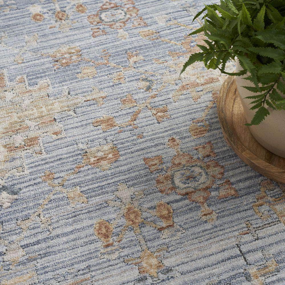 Timeless Classics TMC02 Blue Ivory Rug #color_blue ivory