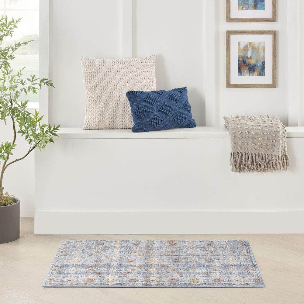 Timeless Classics TMC02 Blue Ivory Rug #color_blue ivory
