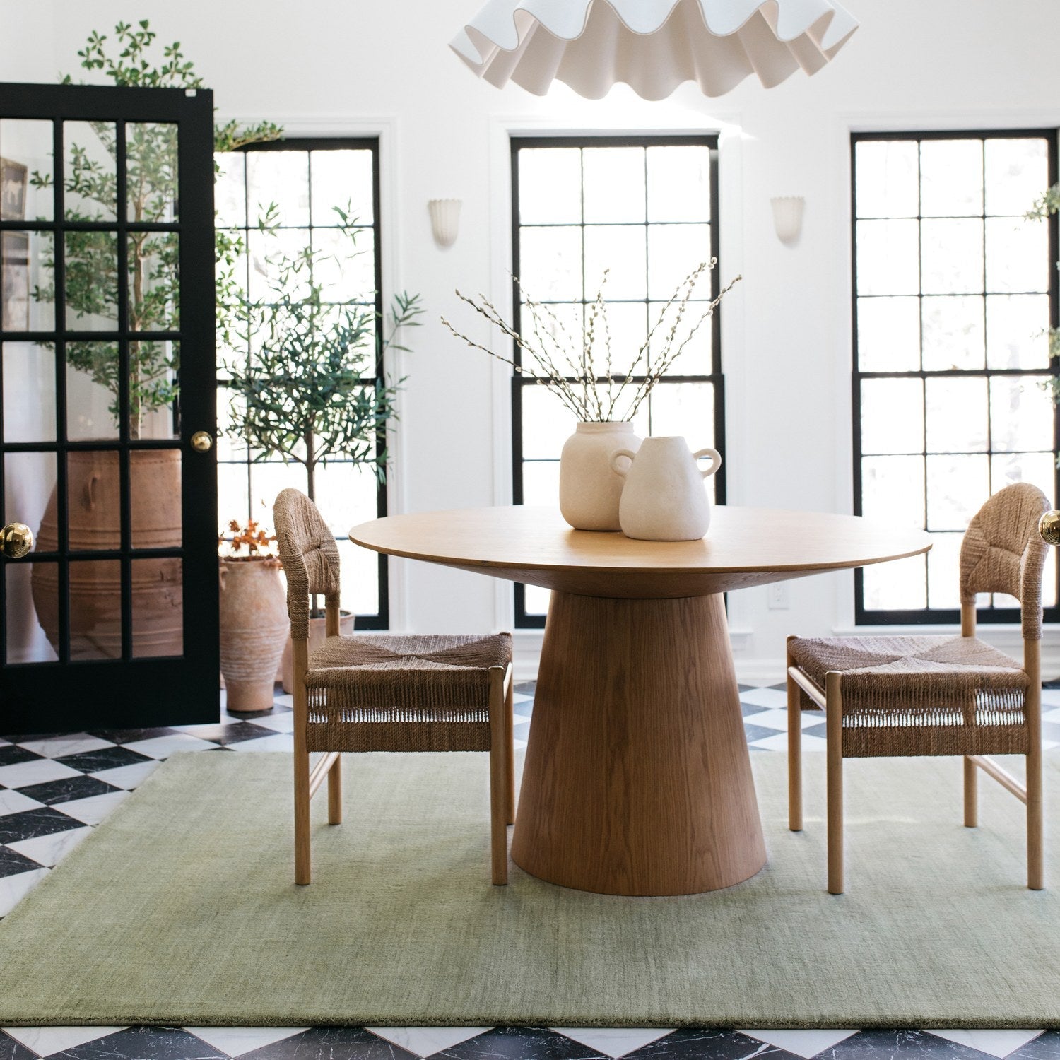 Aniston II Heathered Silver Solid Wool Rug - Aniston II 27115