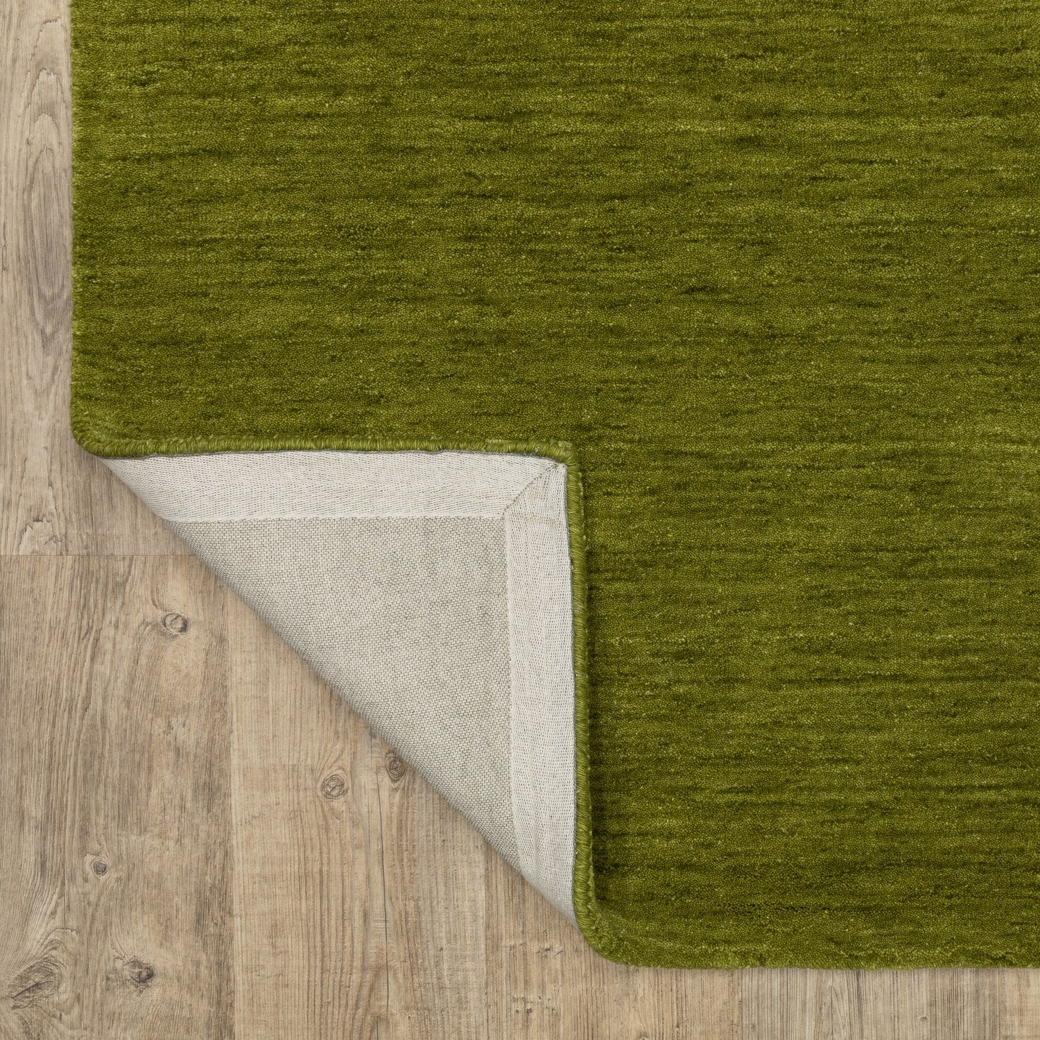 Aniston II Heathered Olive Green Solid Wool Rug - Aniston II 27116
