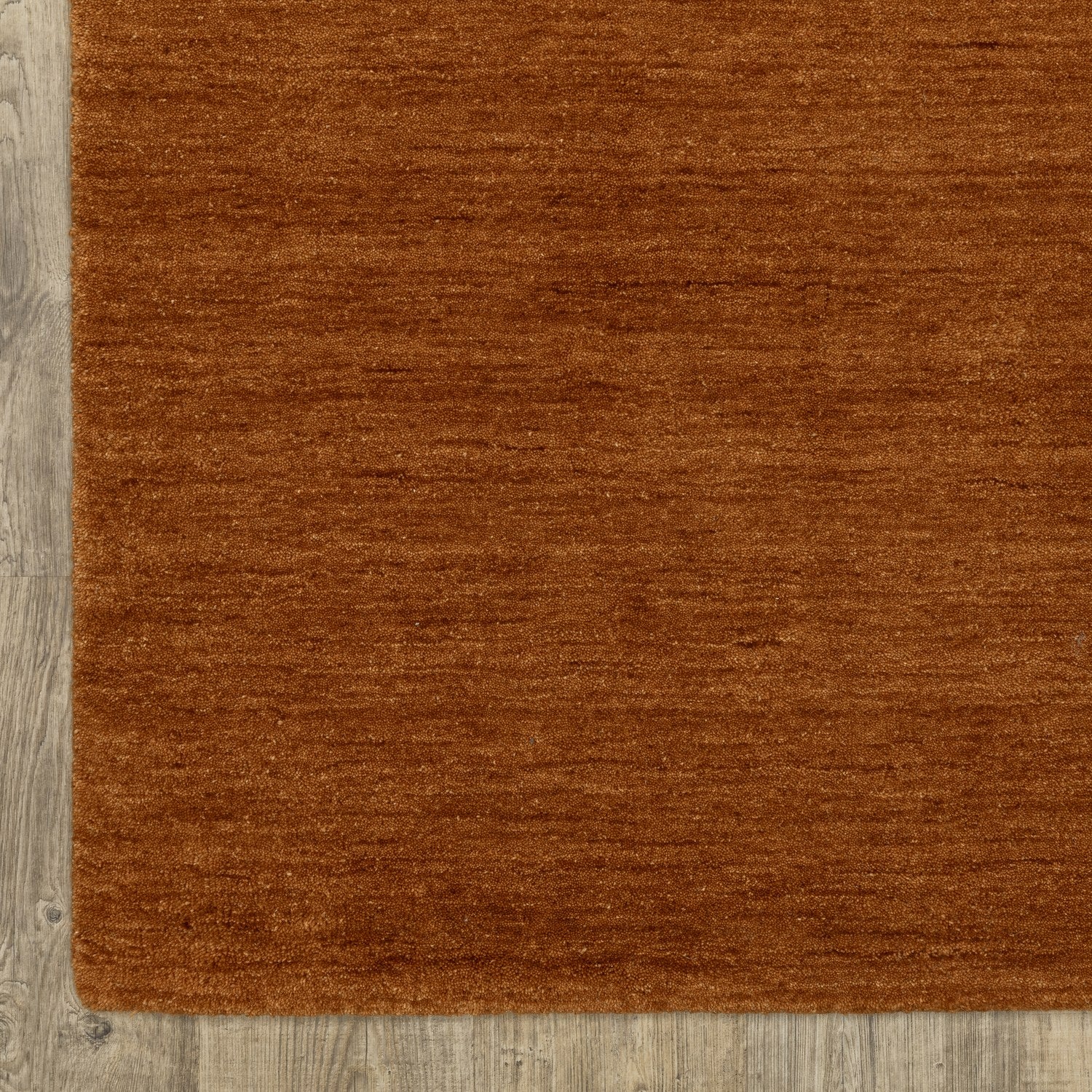 Aniston II Heathered Rust Solid Wool Rug - Aniston II 27118