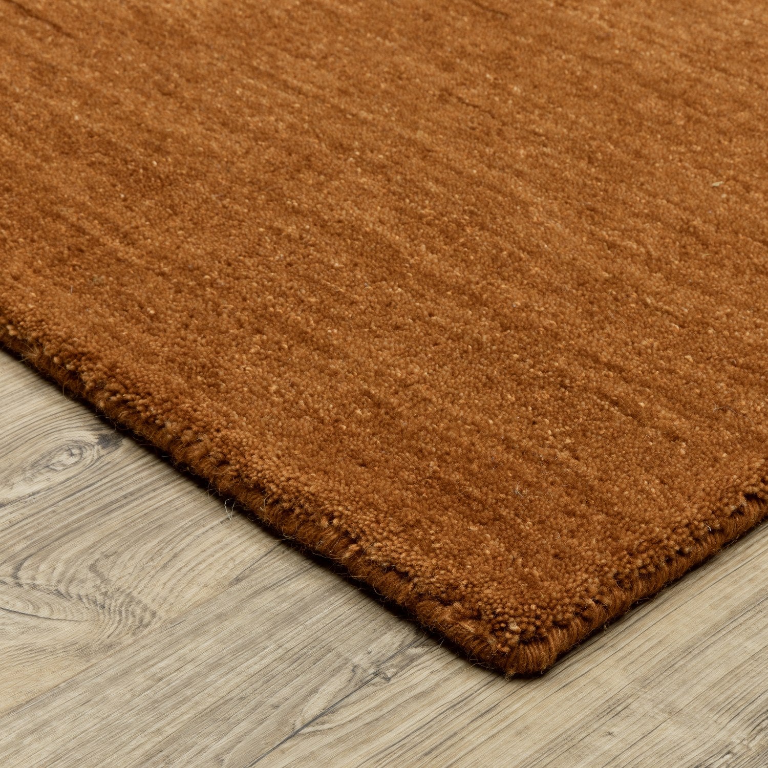 Aniston II Heathered Rust Solid Wool Rug - Aniston II 27118