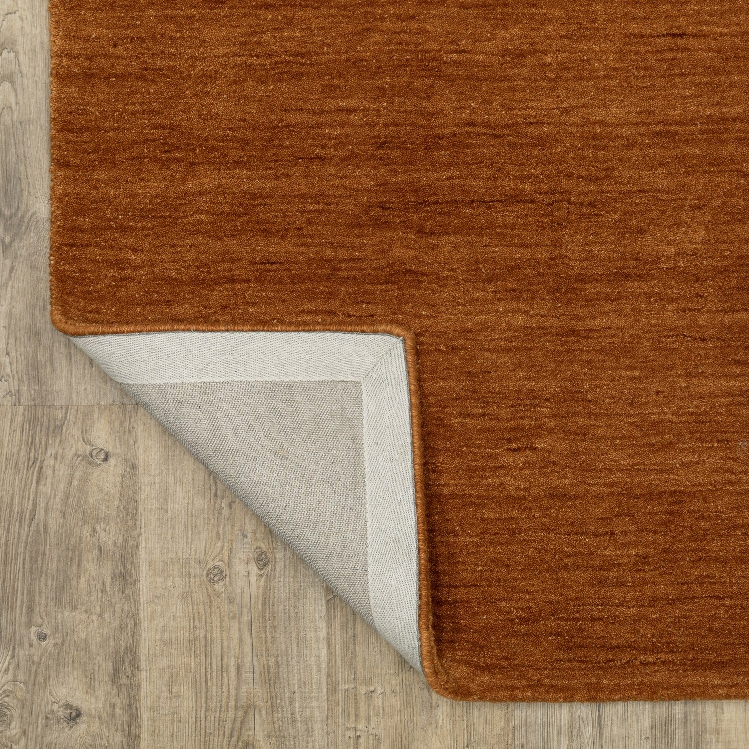 Aniston II Heathered Rust Solid Wool Rug - Aniston II 27118
