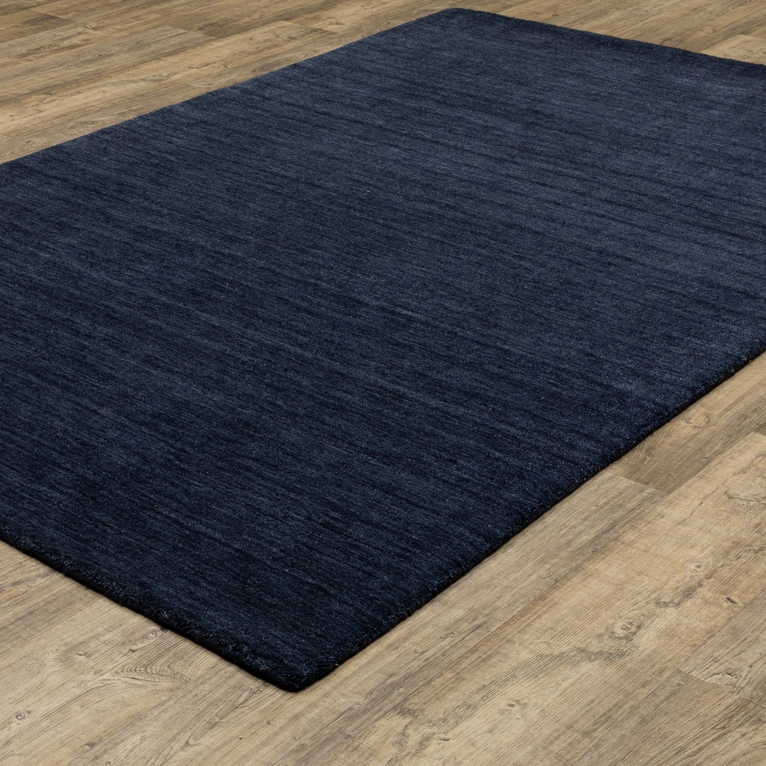 Aniston II Heathered Navy Solid Wool Rug - Aniston II 27119