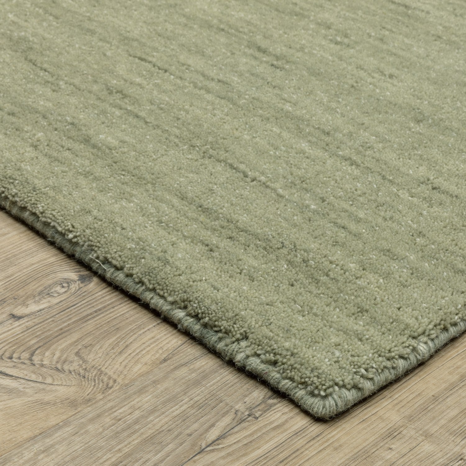 Aniston II Heathered Sage Green Solid Wool Rug - Aniston II 27120