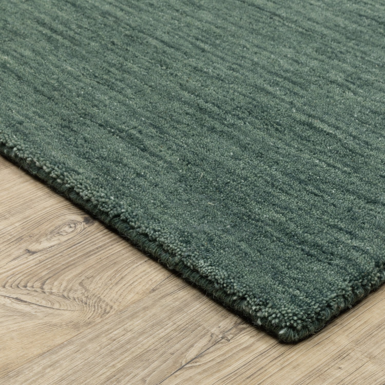 Aniston II Heathered Teal Blue Solid Wool Rug - Aniston II 27121