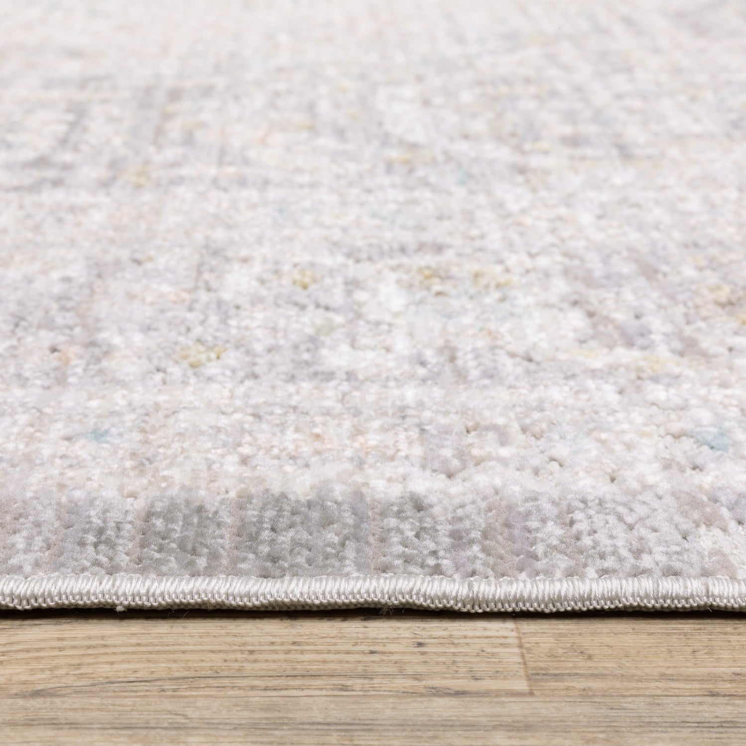 Cavett Faded Medallion Grey Washed Vintage Rug - Cavett CAV02