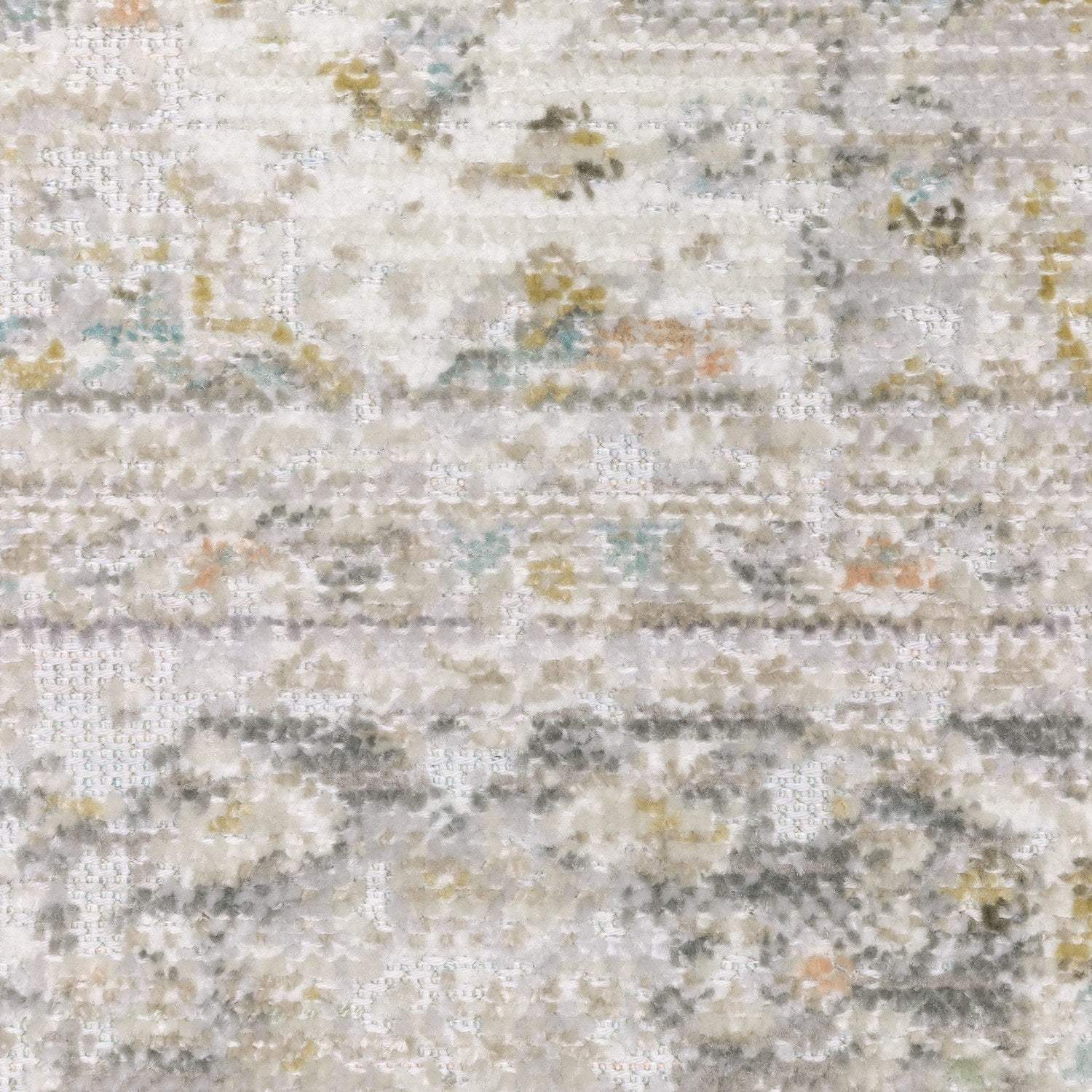 Cavett Faded Medallion Grey Washed Vintage Rug - Cavett CAV02