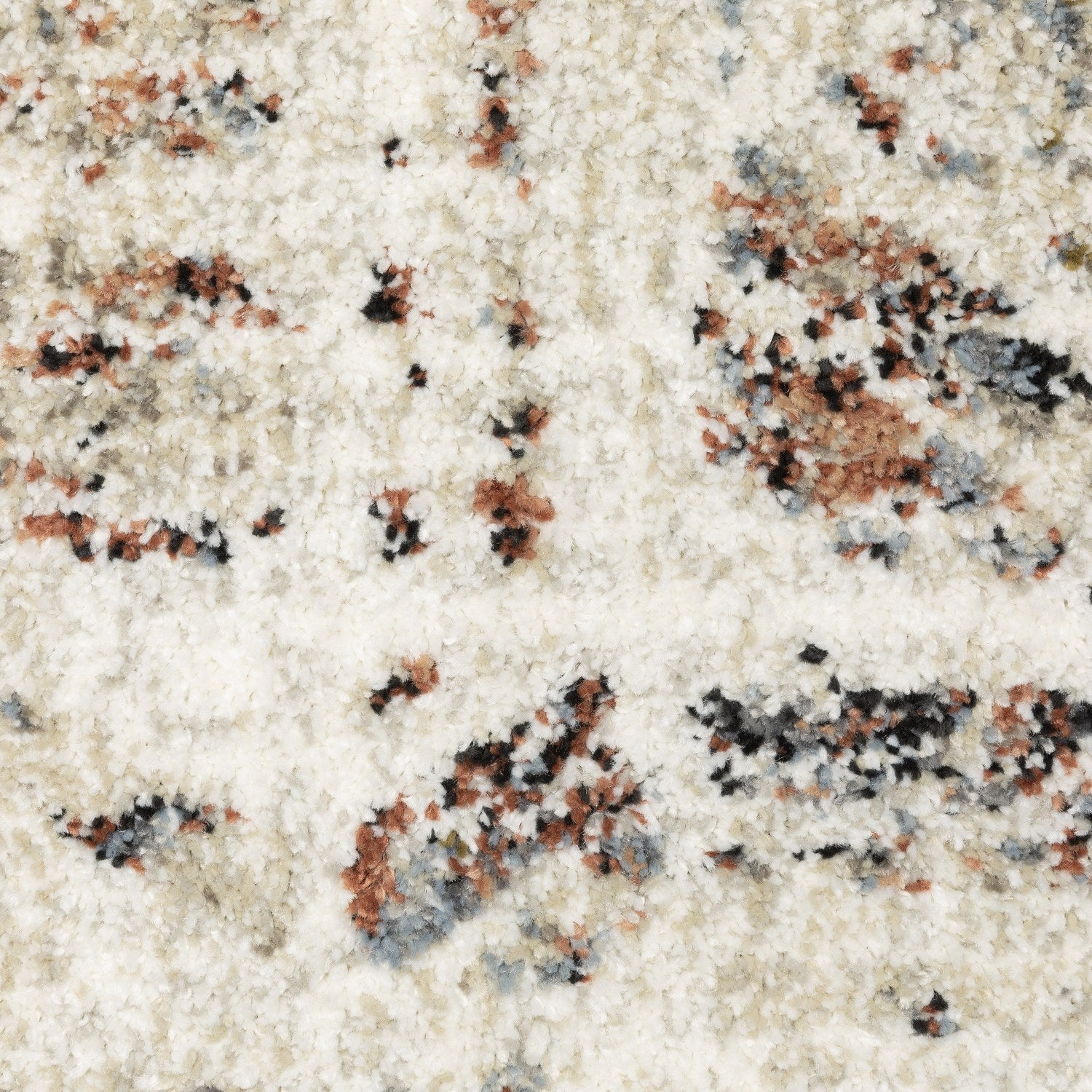 Gemma Etched Geometric Beige Multi High Pile Rug - Gemma GEM08