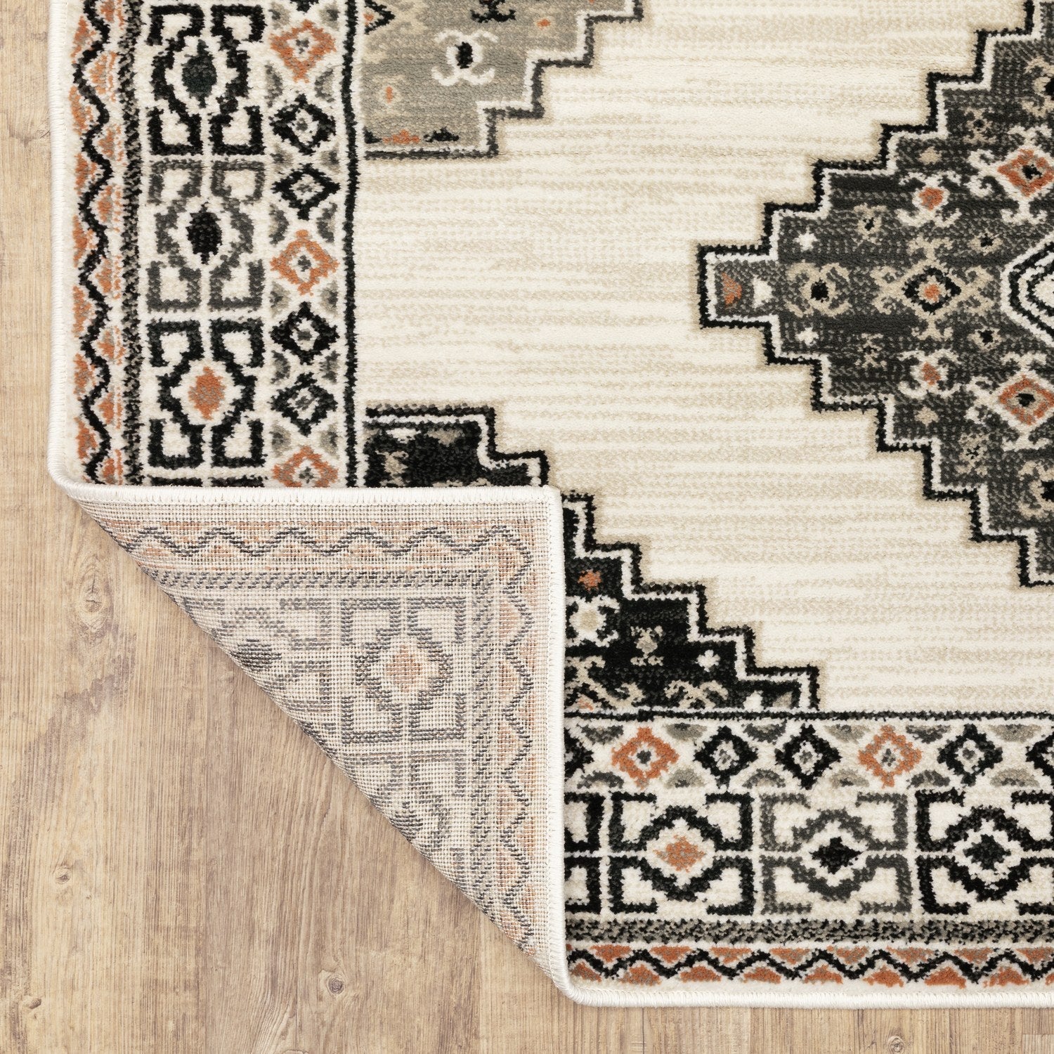 Georgia Southwest Medallion Ivory Multi Farmhouse Rug - Georgia 640A0