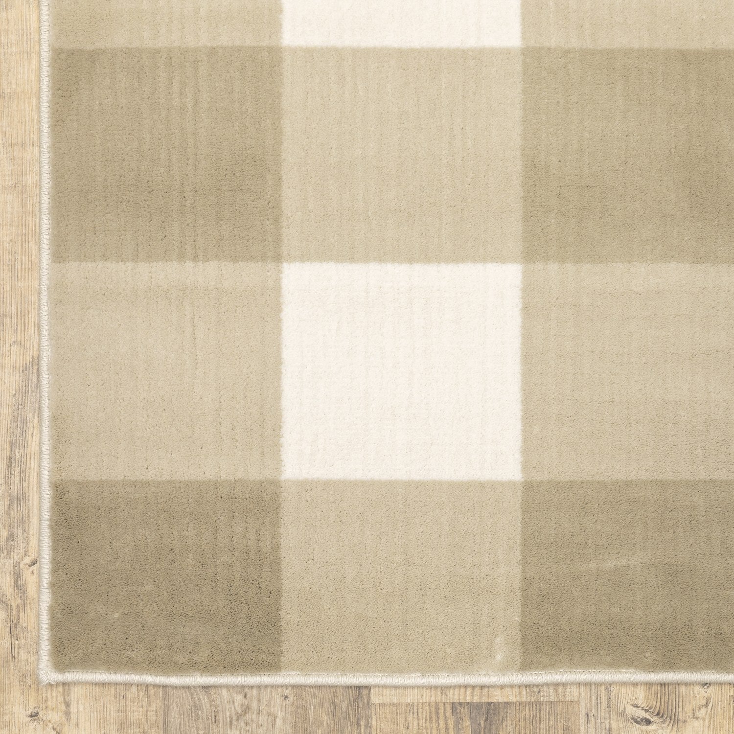 Georgia Buffalo Check Charcoal Ivory Farmhouse Rug - Georgia 678A0