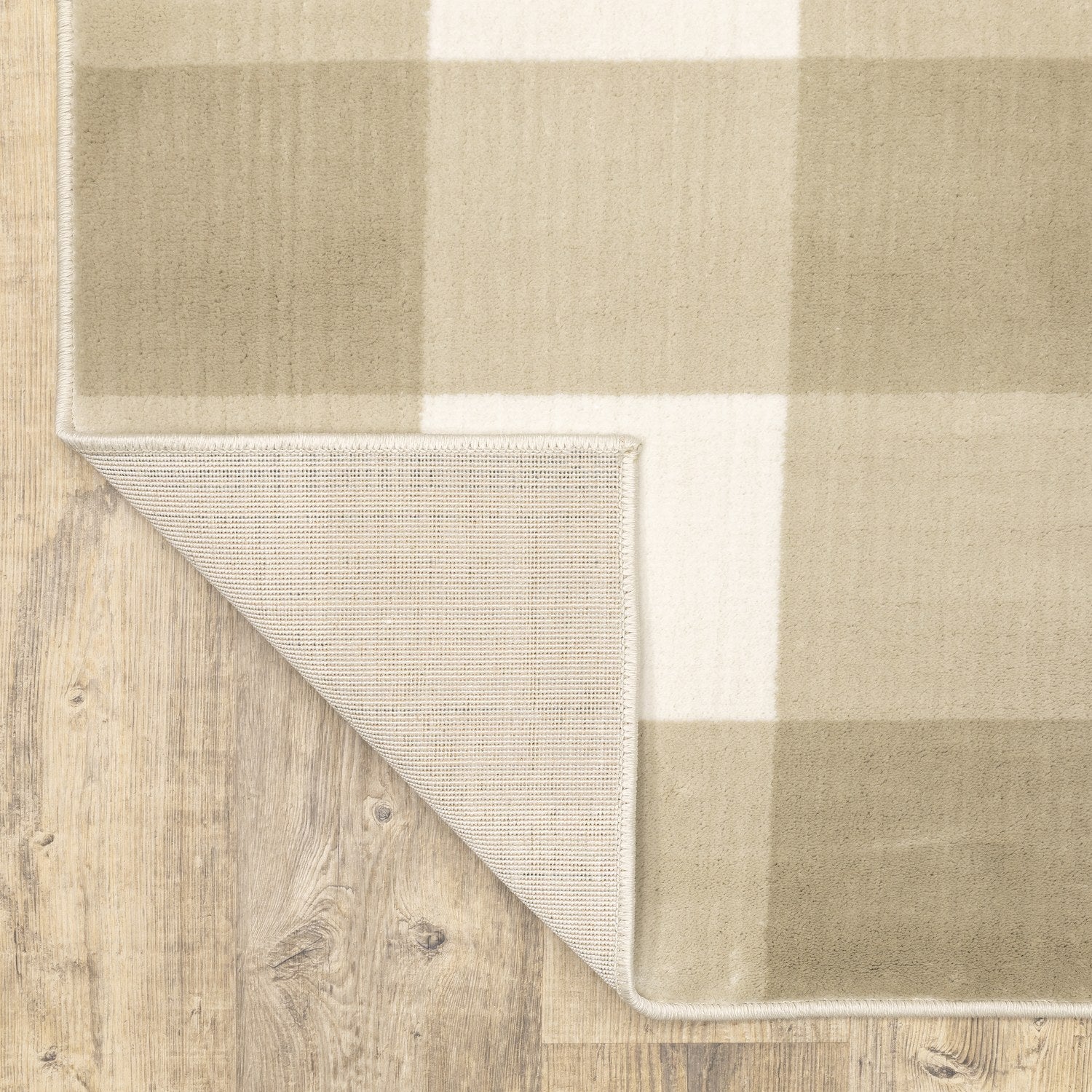 Georgia Buffalo Check Charcoal Ivory Farmhouse Rug - Georgia 678A0