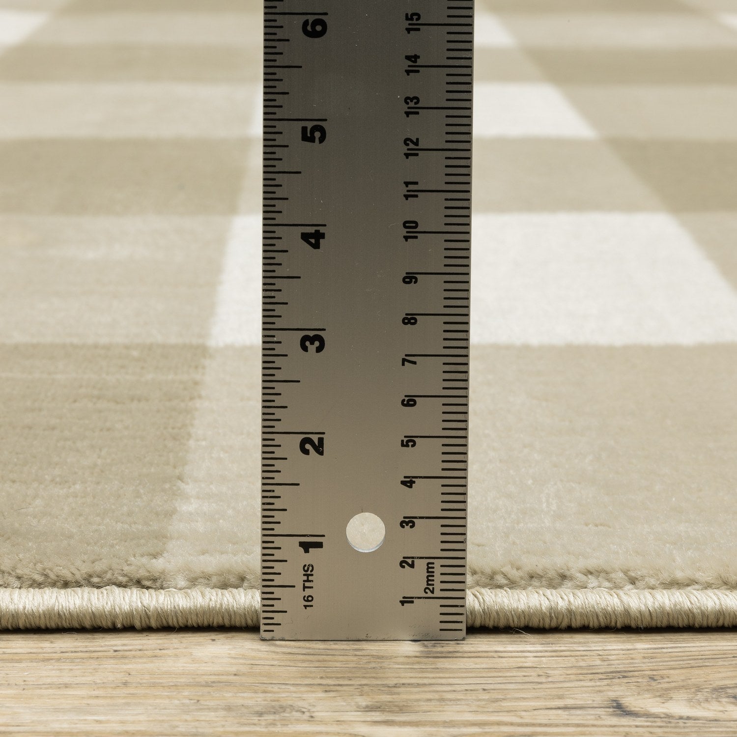 Georgia Buffalo Check Charcoal Ivory Farmhouse Rug - Georgia 678A0