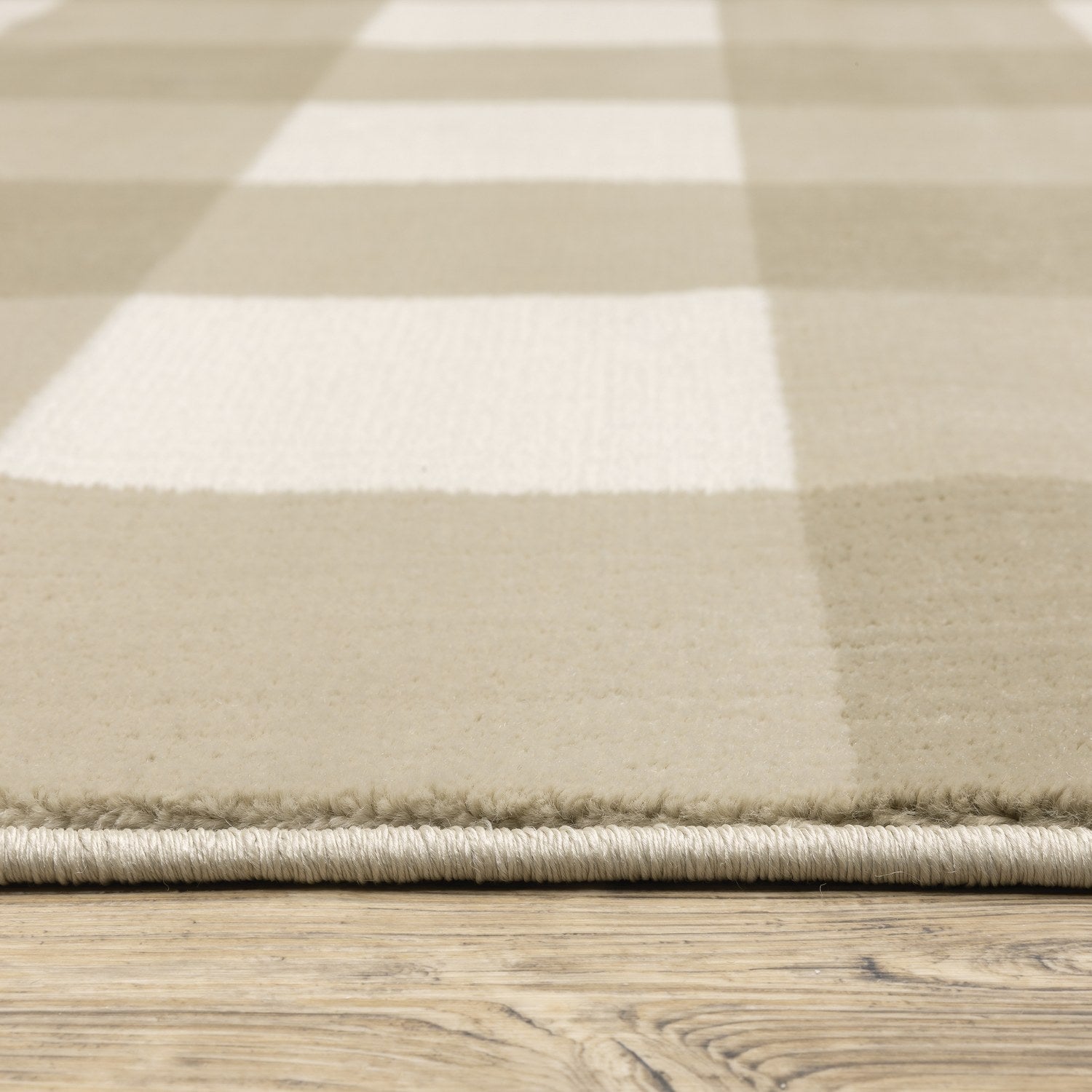 Georgia Buffalo Check Charcoal Ivory Farmhouse Rug - Georgia 678A0