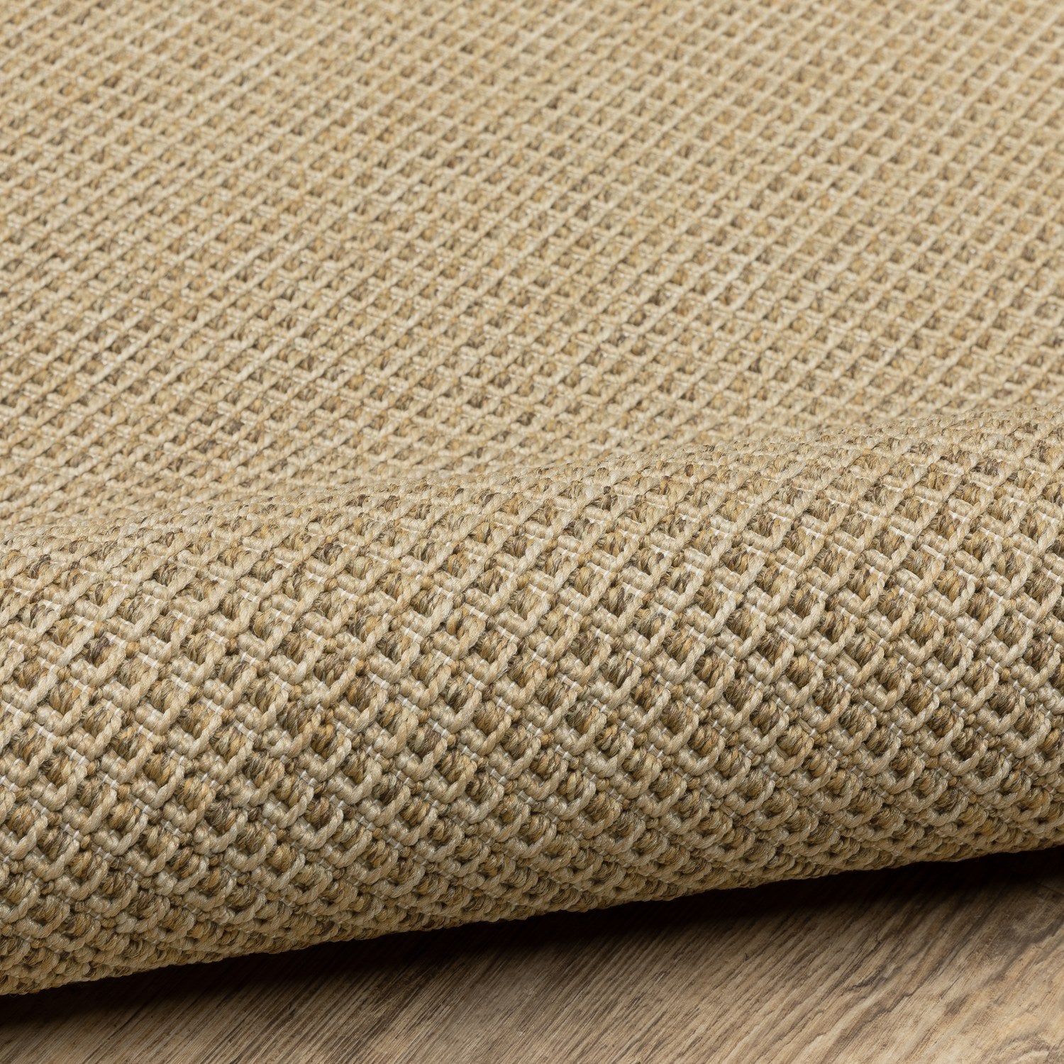Karavia Solid Khaki Seagrass Look Indoor Outdoor Rug - Karavia 2067X