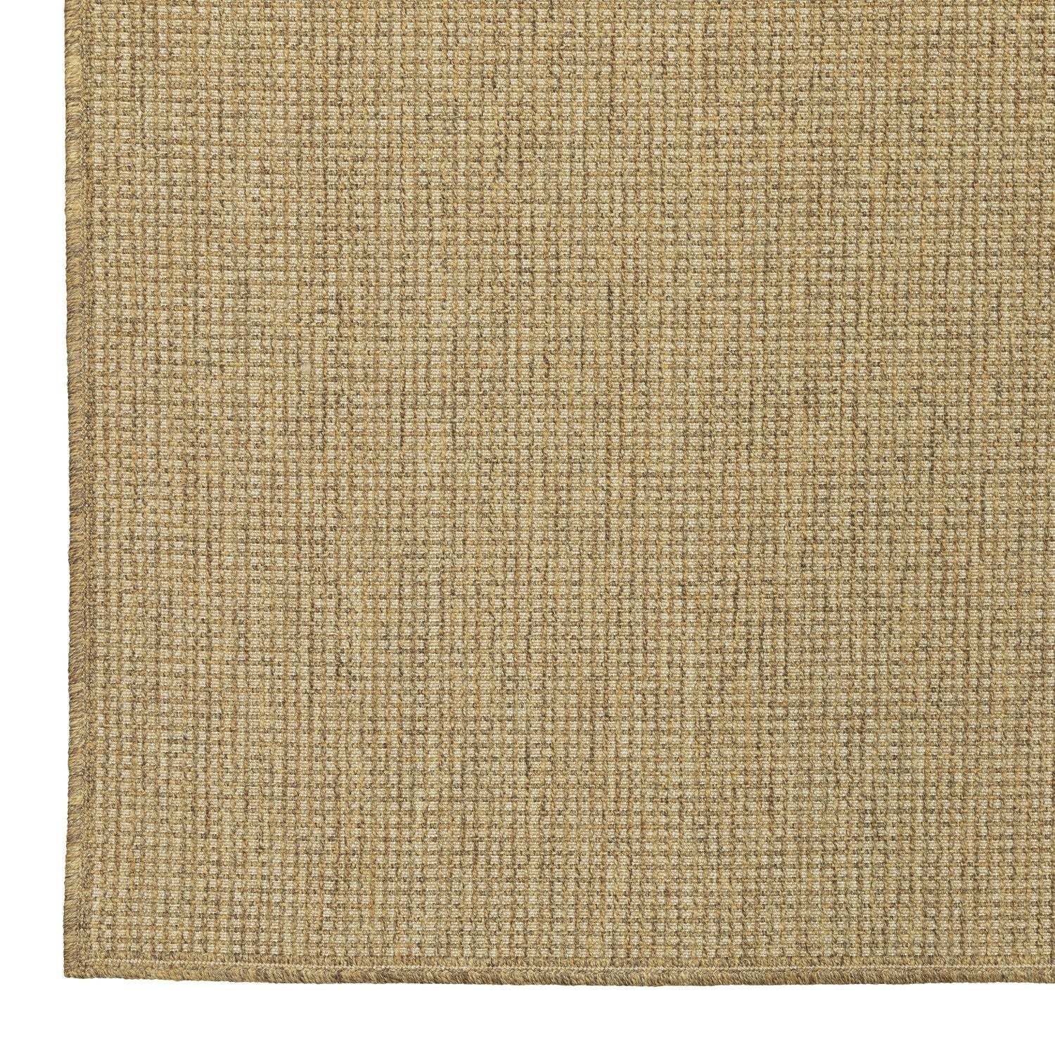Karavia Solid Tan Seagrass Look Indoor Outdoor Rug - Karavia 2068X