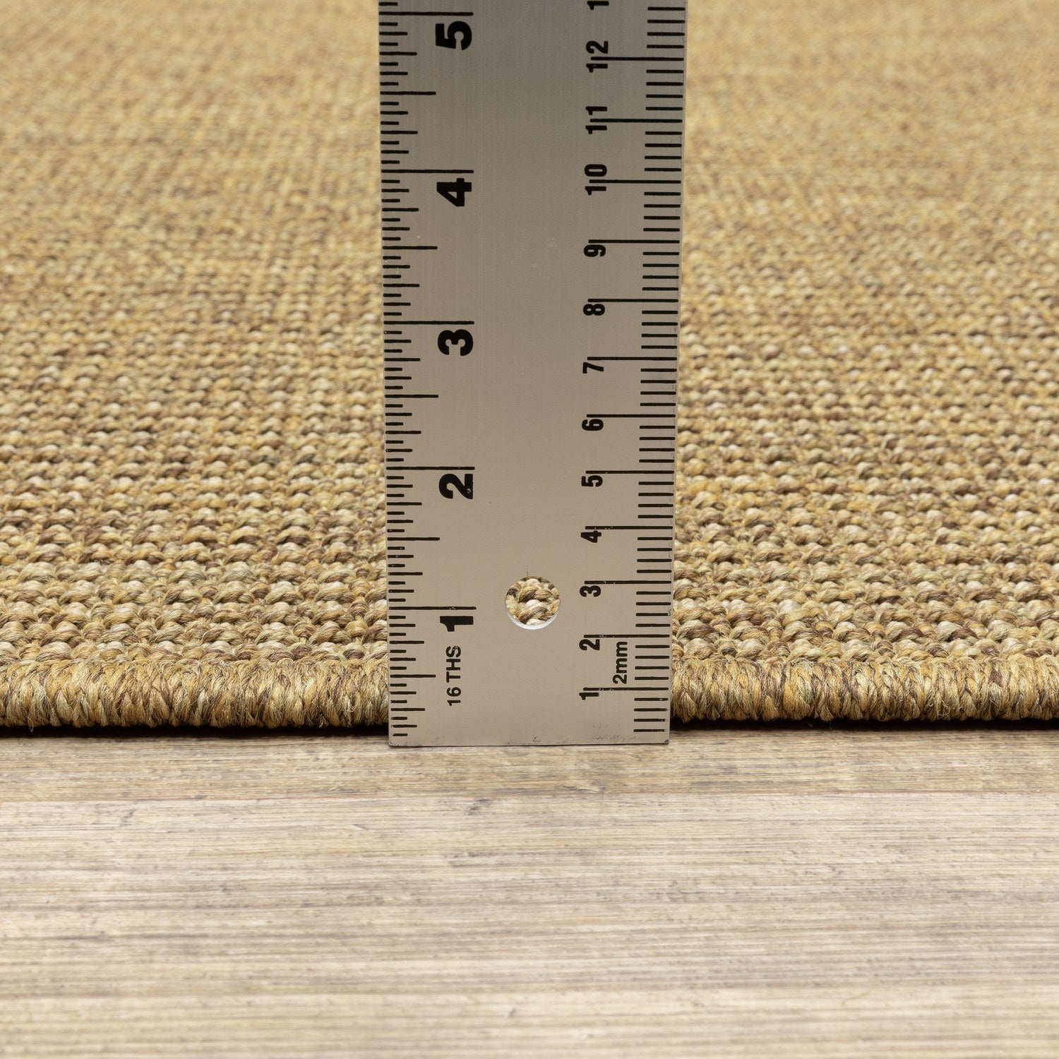 Karavia Solid Tan Seagrass Look Indoor Outdoor Rug - Karavia 2068X