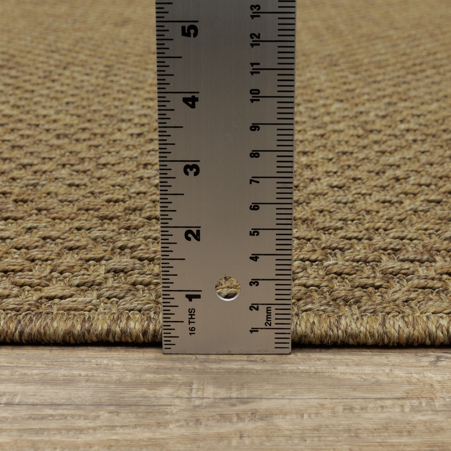 Karavia Solid Mocha Seagrass Look Indoor Outdoor Rug - Karavia 2160N