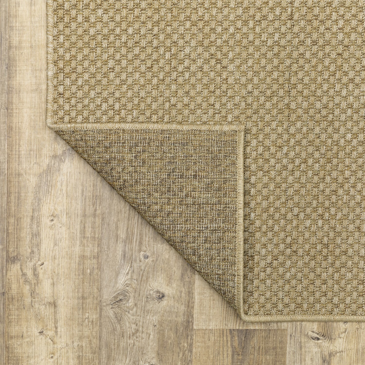 Karavia Basketweave Sand Seagrass Look Indoor Outdoor Rug - Karavia 2160X