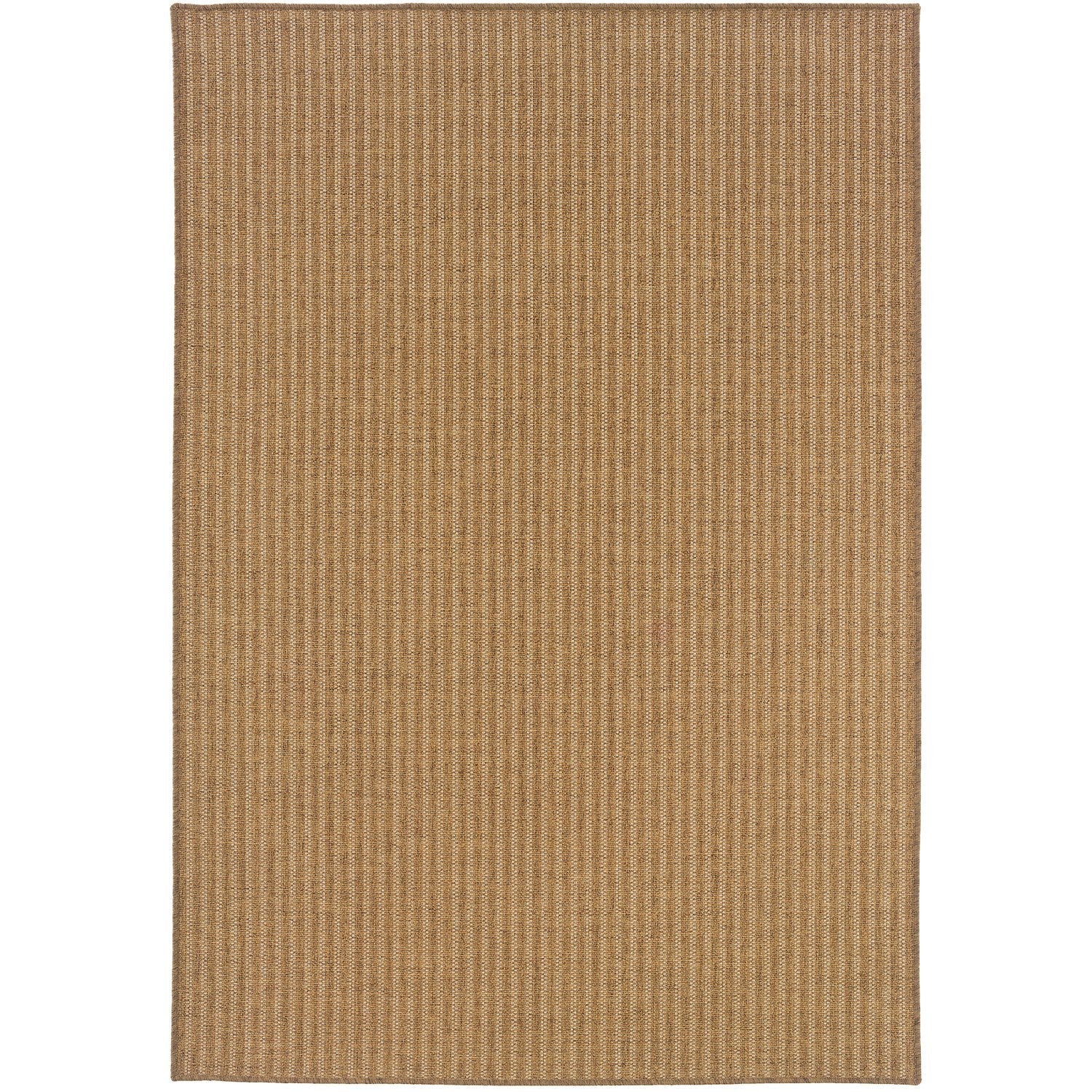 Karavia Pinstripe Terracotta Seagrass Look Indoor Outdoor Rug - Karavia 550X3 #_shape=Rectangle