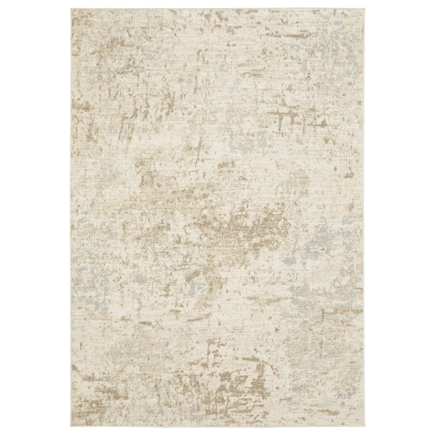 Lauren Weathered Abstract Beige Tan High-Low Distressed Rug - Lauren LRN03 #_shape=Rectangle #_shape=Runner