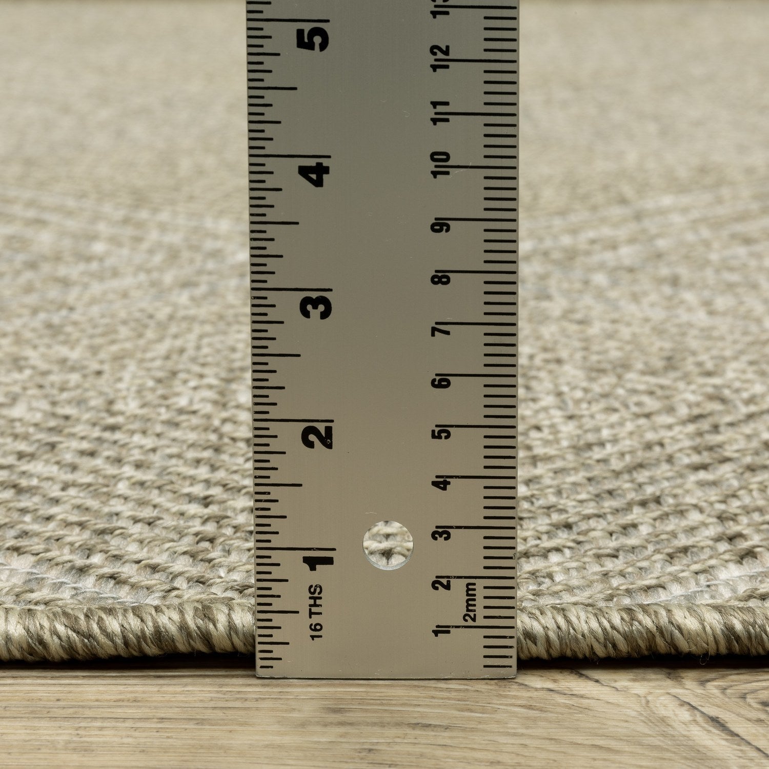 Tortuga Geometric Diamond Beige Wool Look Indoor Outdoor Rug - Tortuga TR05A
