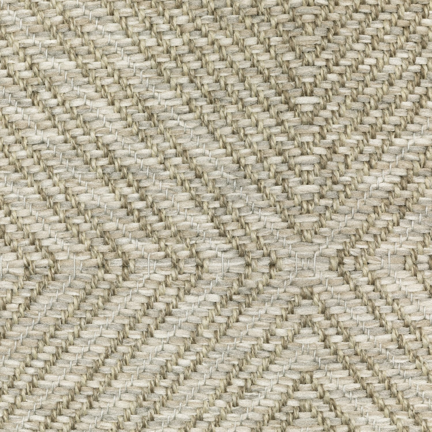 Tortuga Geometric Diamond Beige Wool Look Indoor Outdoor Rug - Tortuga TR05A