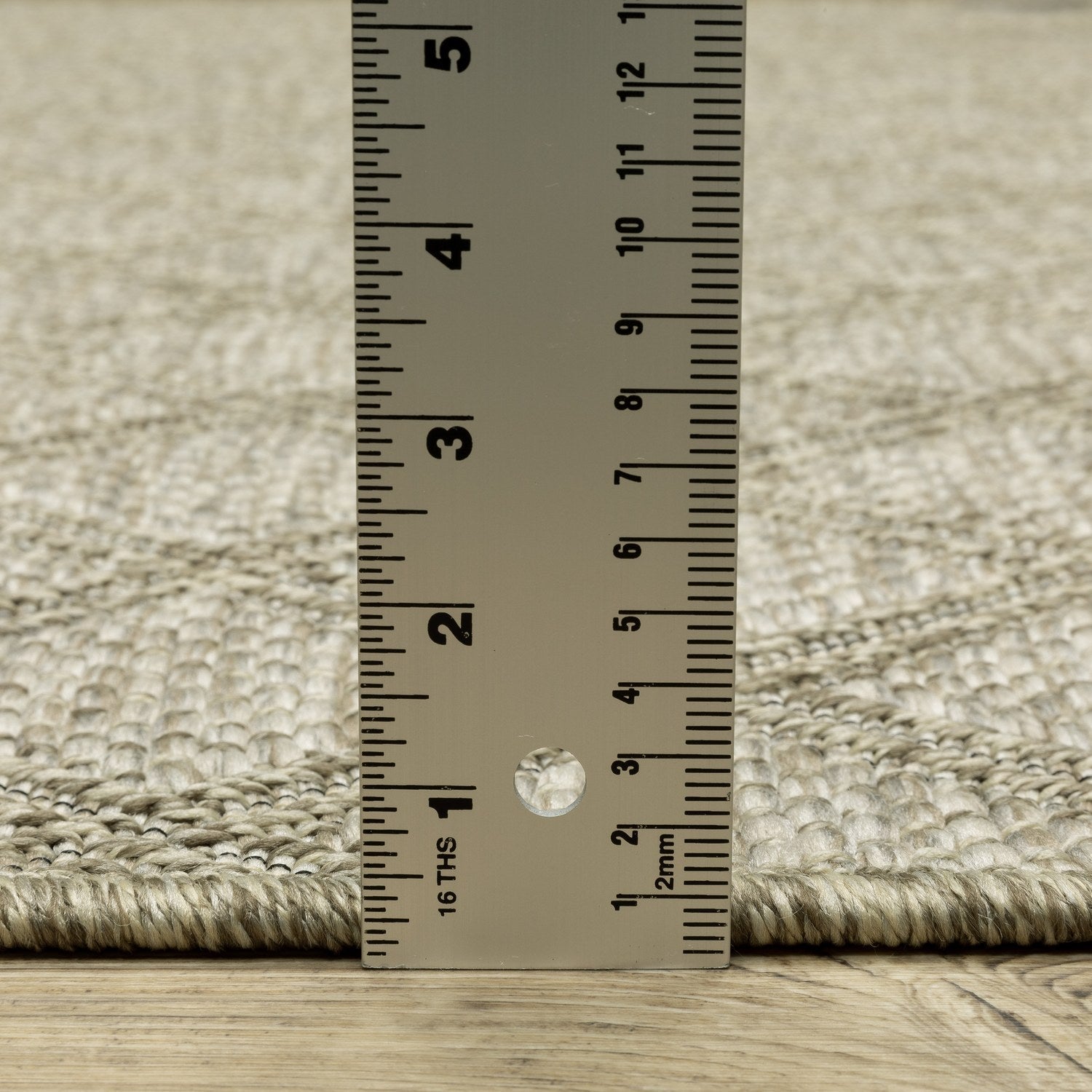 Tortuga Lattice Beige Wool Look Indoor Outdoor Rug - Tortuga TR10A