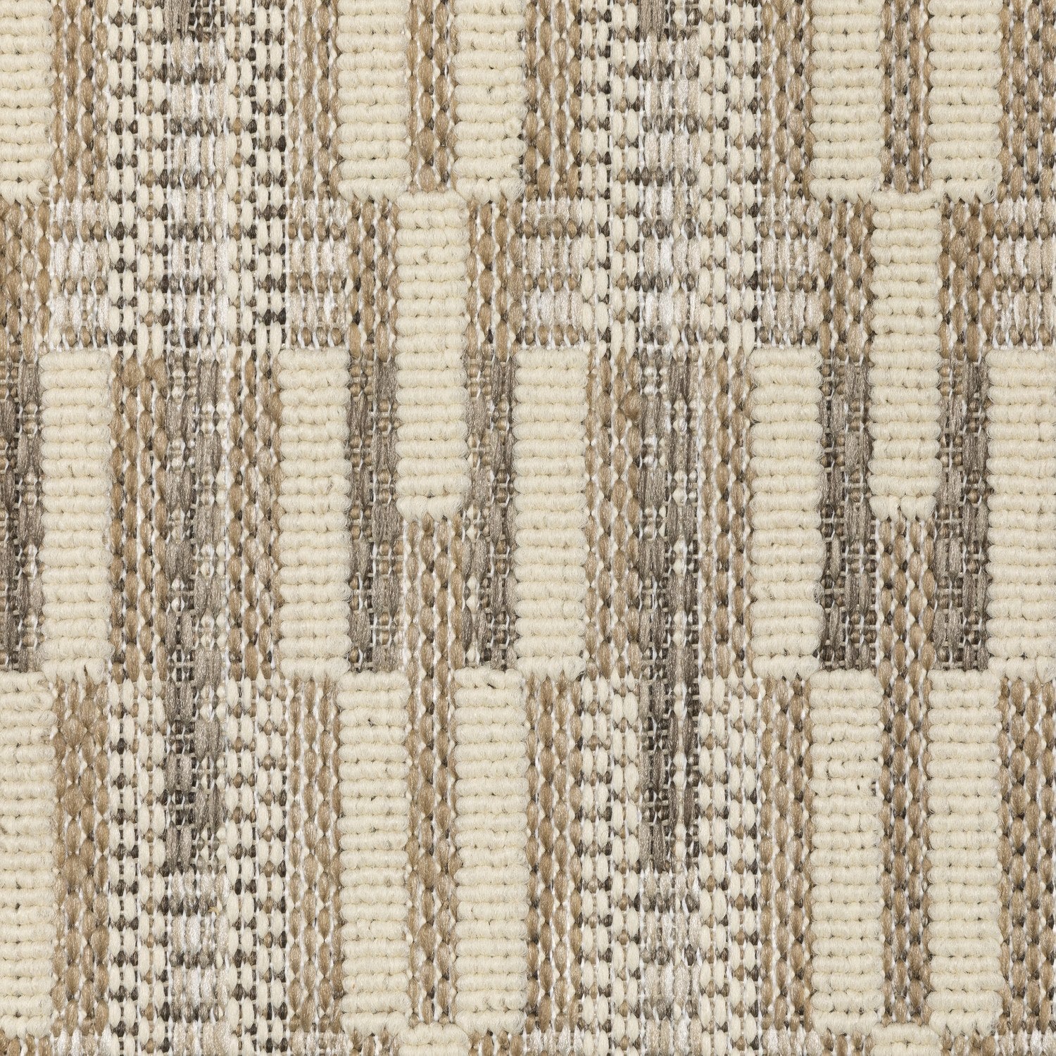 Zarina Dash Stripe Beige Jute Look Indoor Outdoor Rug - Zarina ZAR03