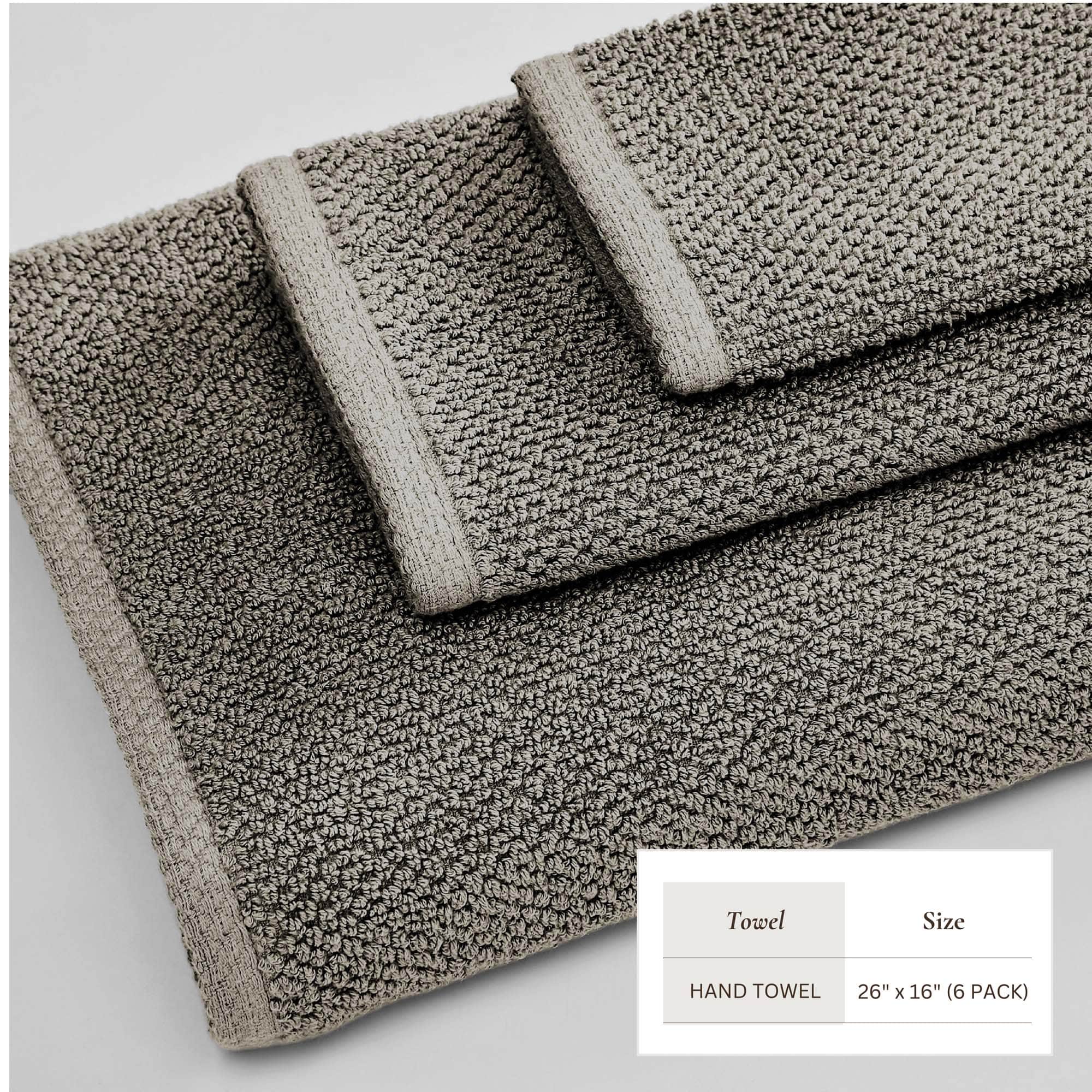 Cotton Textured Bath Towel Set - Acacia Collection