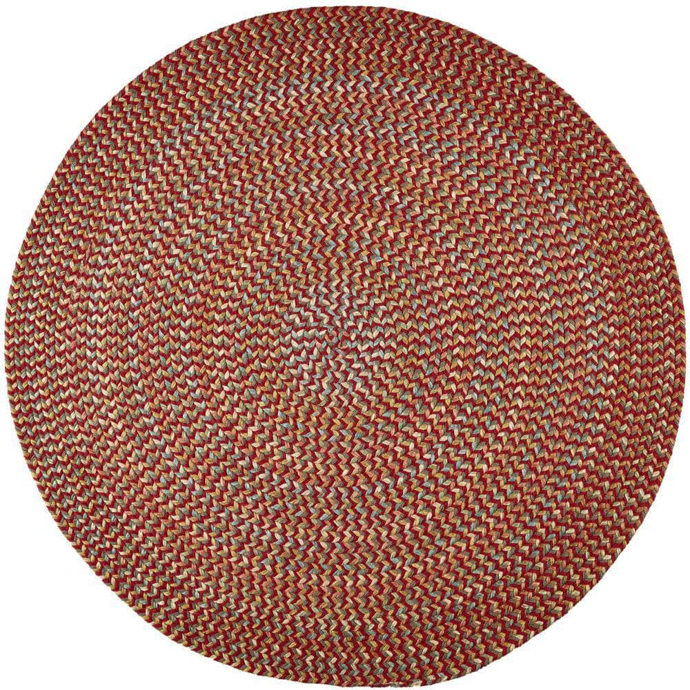 Confetti Bright & Bold 5-Carrier Braided Rug - Red