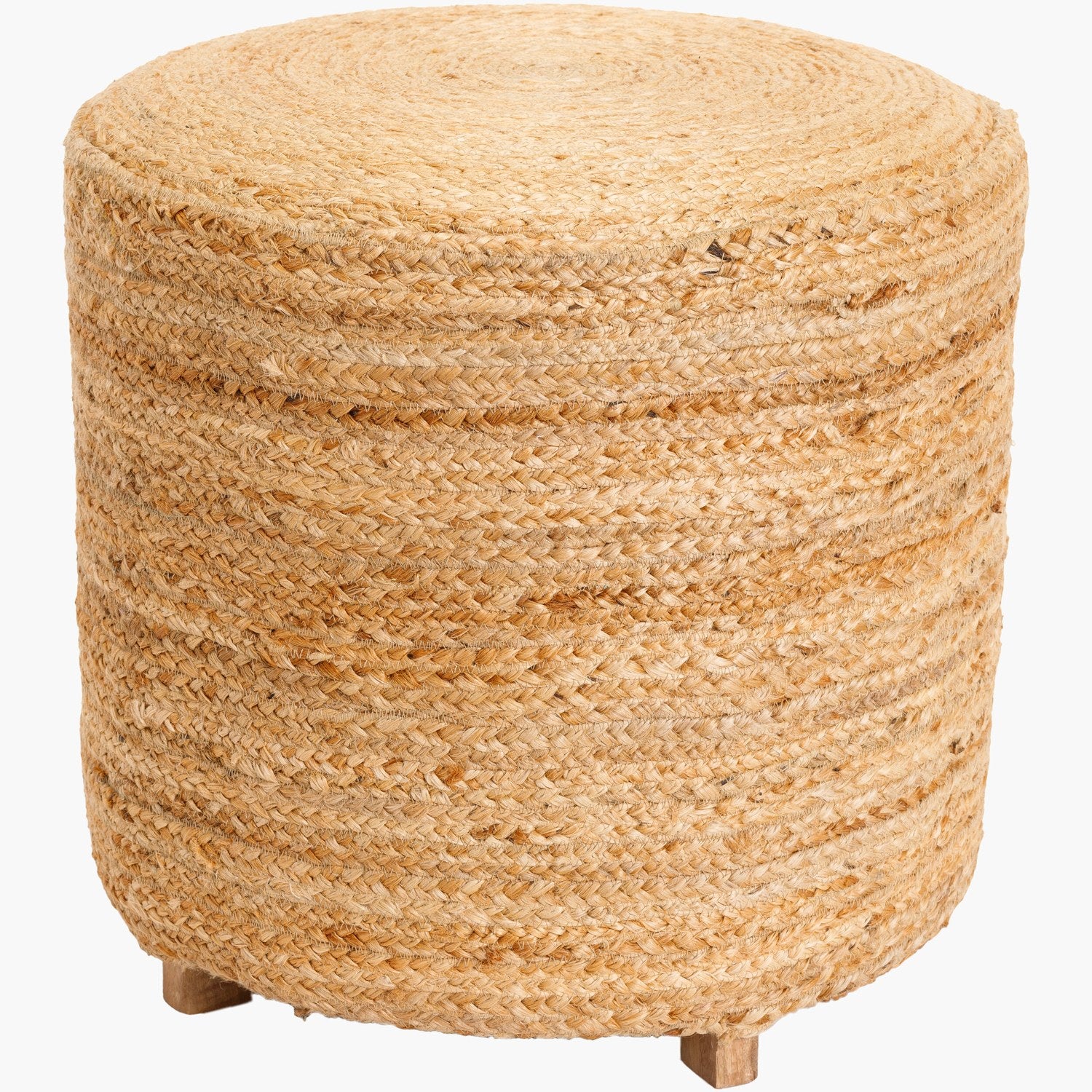 Tropics Ottoman in Wheat & BrownTop: Khaki