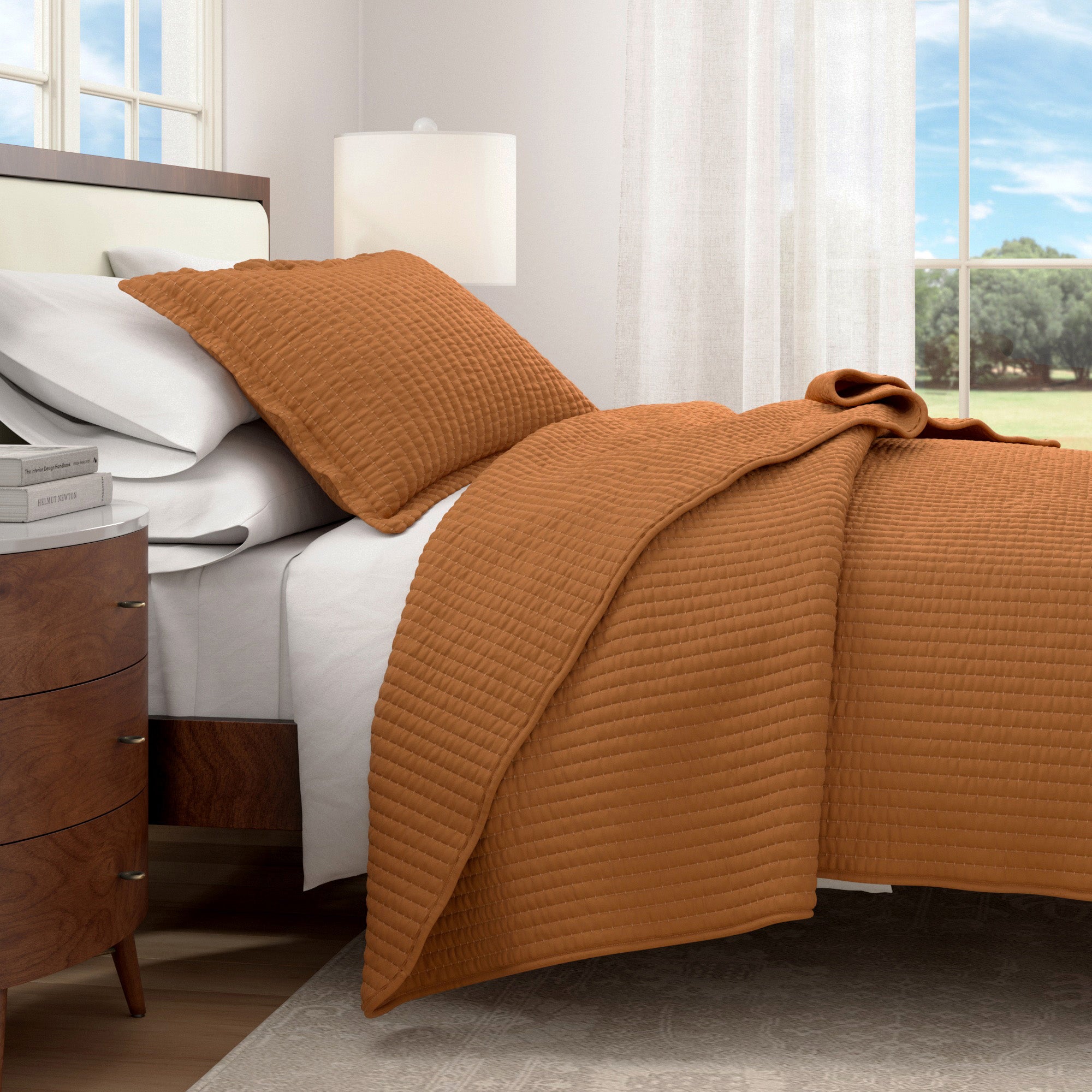 3-Piece Solid Quilt - Alicia Collection