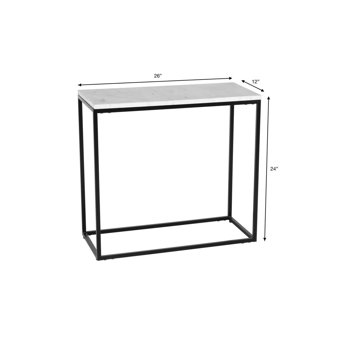 Aryaa End Table - linedrawing