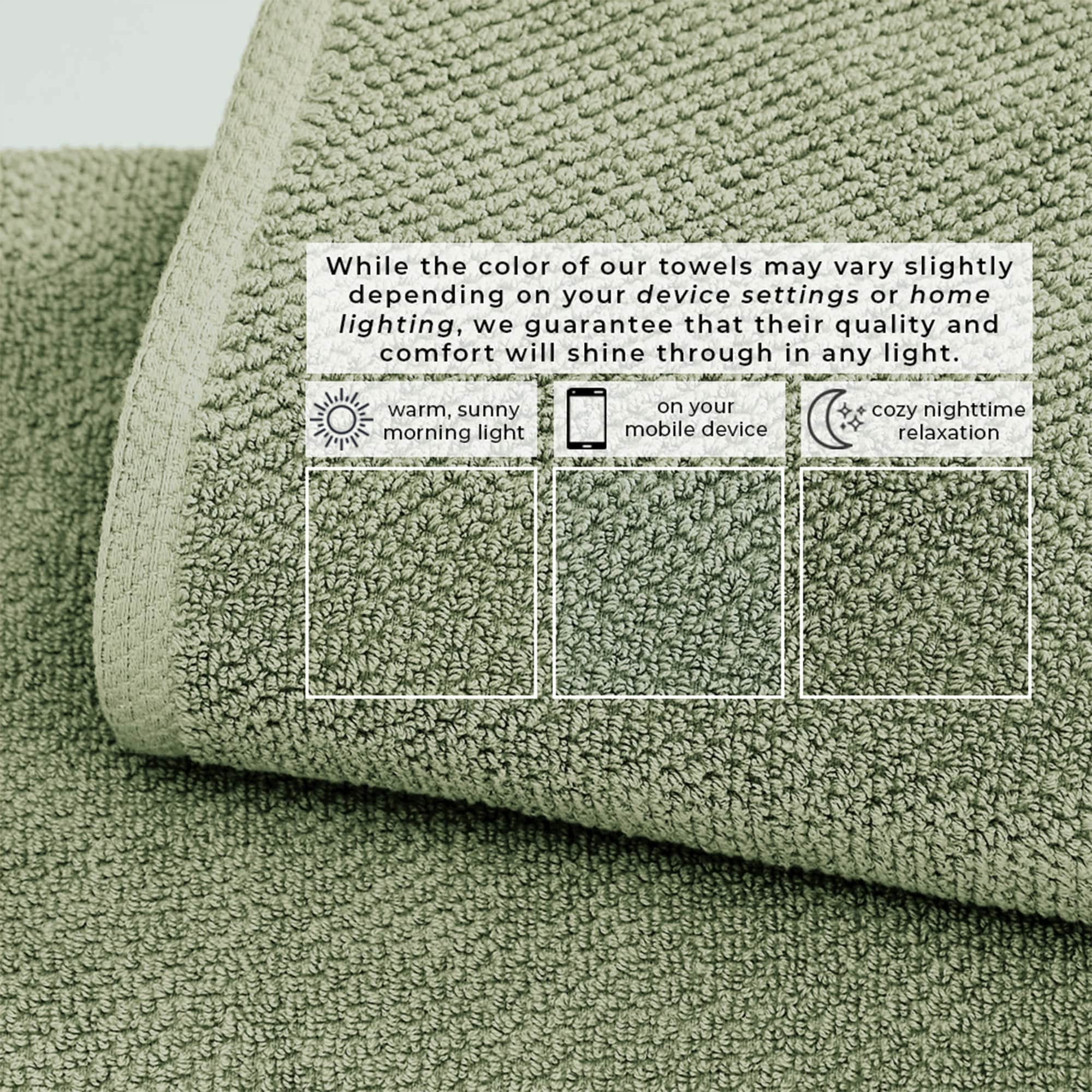 Cotton Textured Bath Towel Set - Acacia Collection
